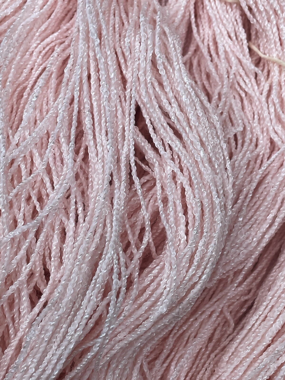 Yarn destash lace weight wool/rayon 8oz 1200 yards pale pink dyable knitting