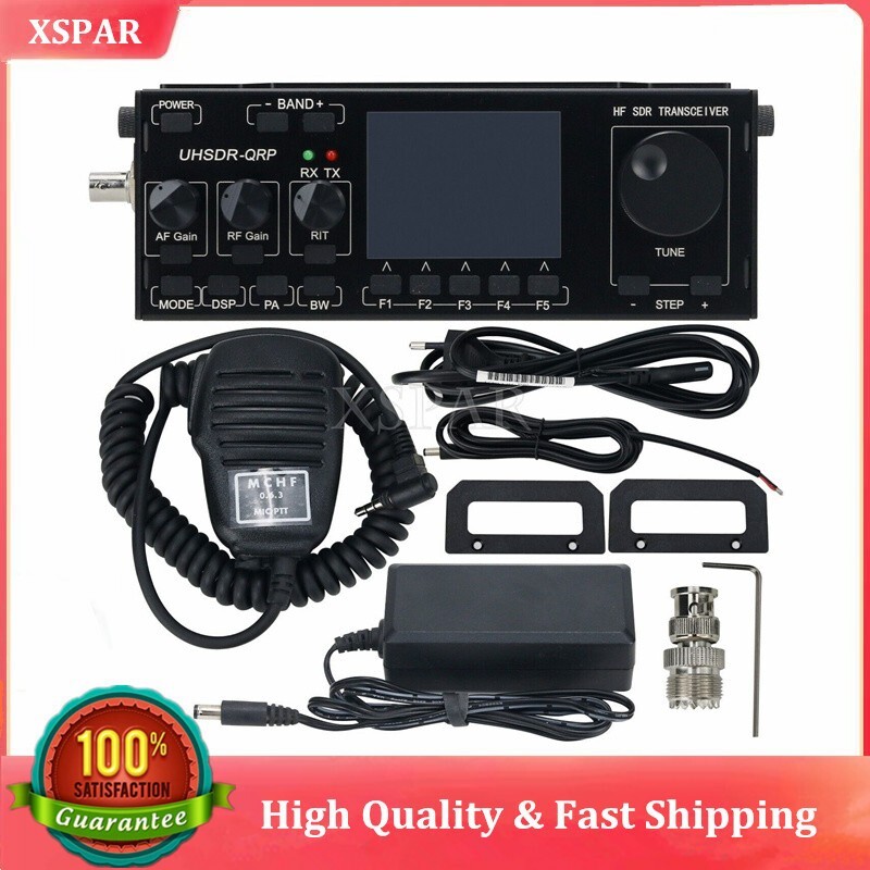HamGeek MCHF V0.6.3 HF SDR Transceiver QRP Amateur Ham Radio Black Buttons top
