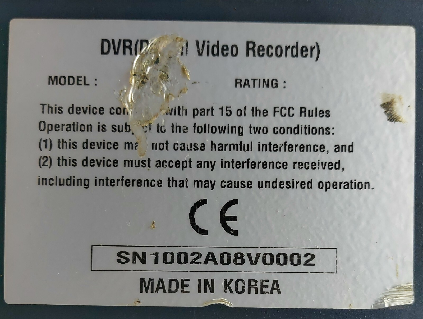 Ganz 8CH MPEG4 Network DVR CN2500 Digital Video Recorder
