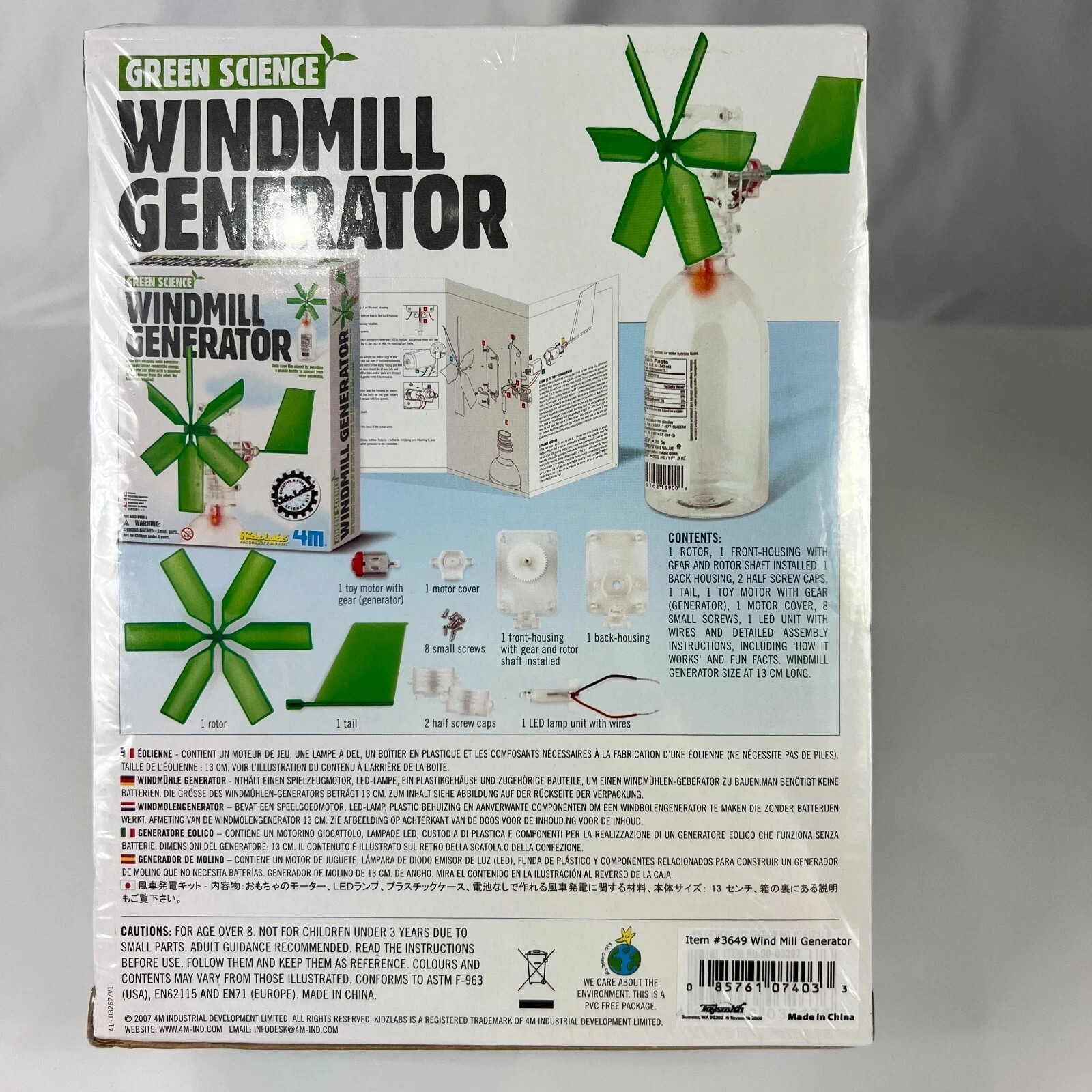 Green Science Windmill Generator Kit #3649 NIB