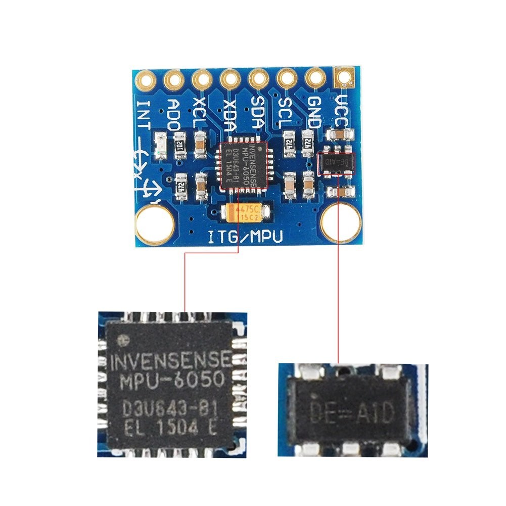5PCS MPU-6050 3 Axis Gyroscope Accelerometer Sensor for Arduino Projects