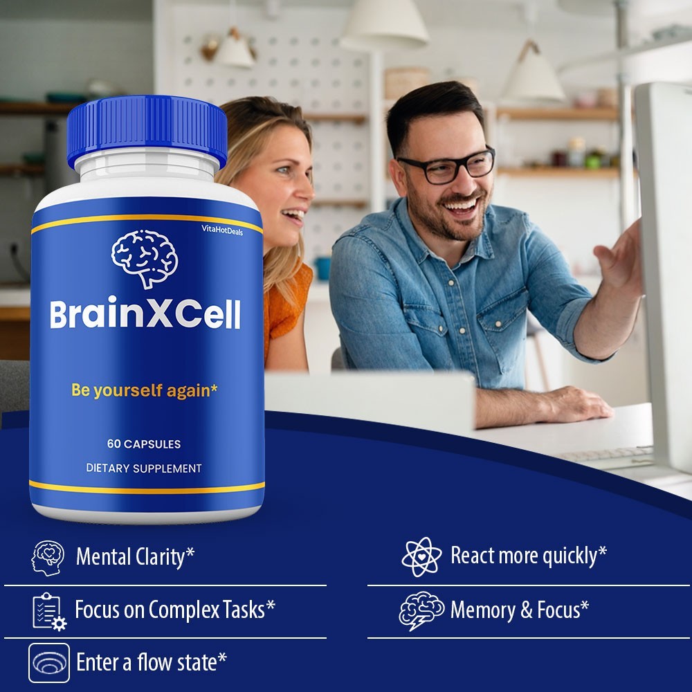 BrainXCell Nootropic Capsules, Cognitive and Brain Support Supplement (1 Pack)