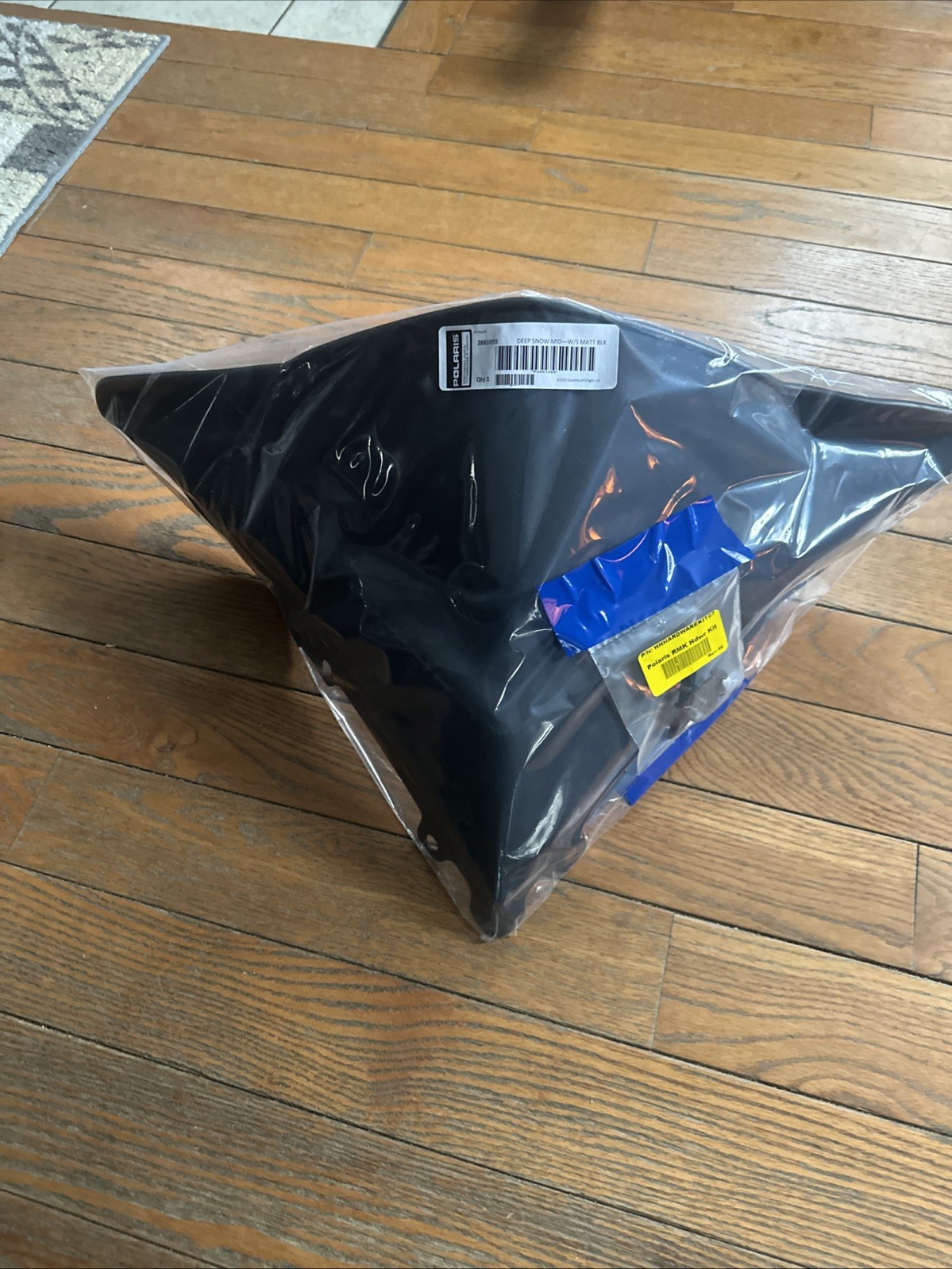 Polaris Snowmobile New OEM Deep Snow Mid Windshield, Black, 2881055