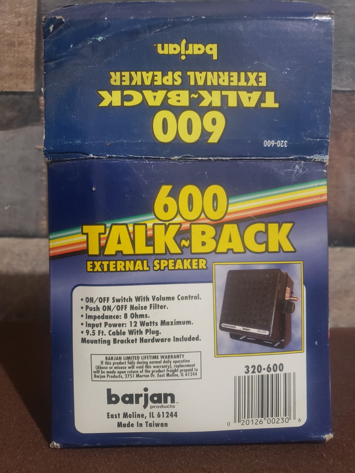 Barjan 600 External CB Speaker, in box, never used New