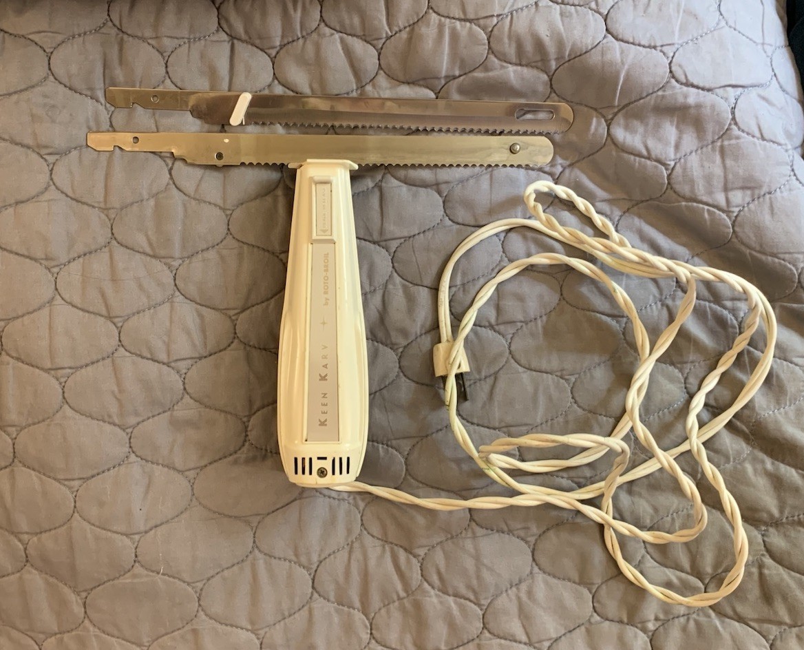 Keen Karv Electric Carving Knife Roto Broil Vintage 1960’s *Works*