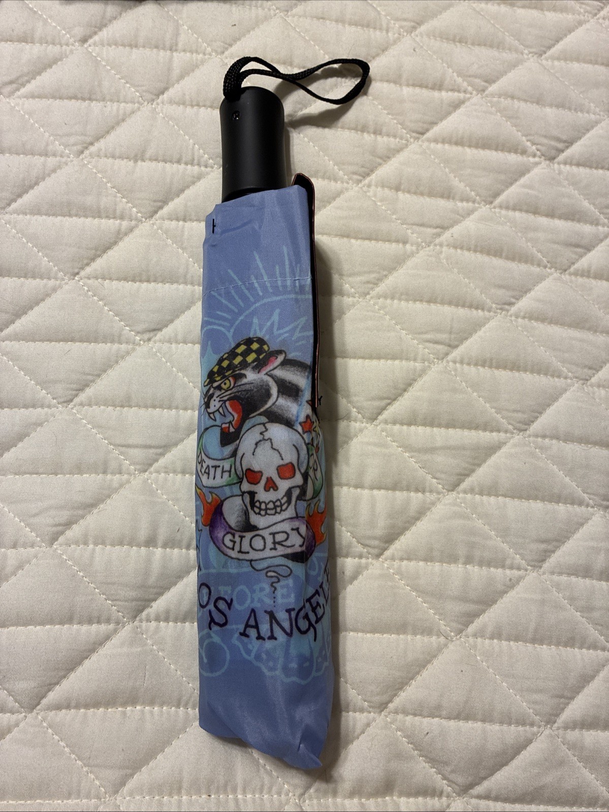 Ed Hardy Ladies Skulls & Black Panther Umbrella