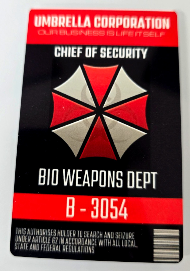 Resident Evil Umbrella Corporation Bioweapons Division Chief of Security Aluminu