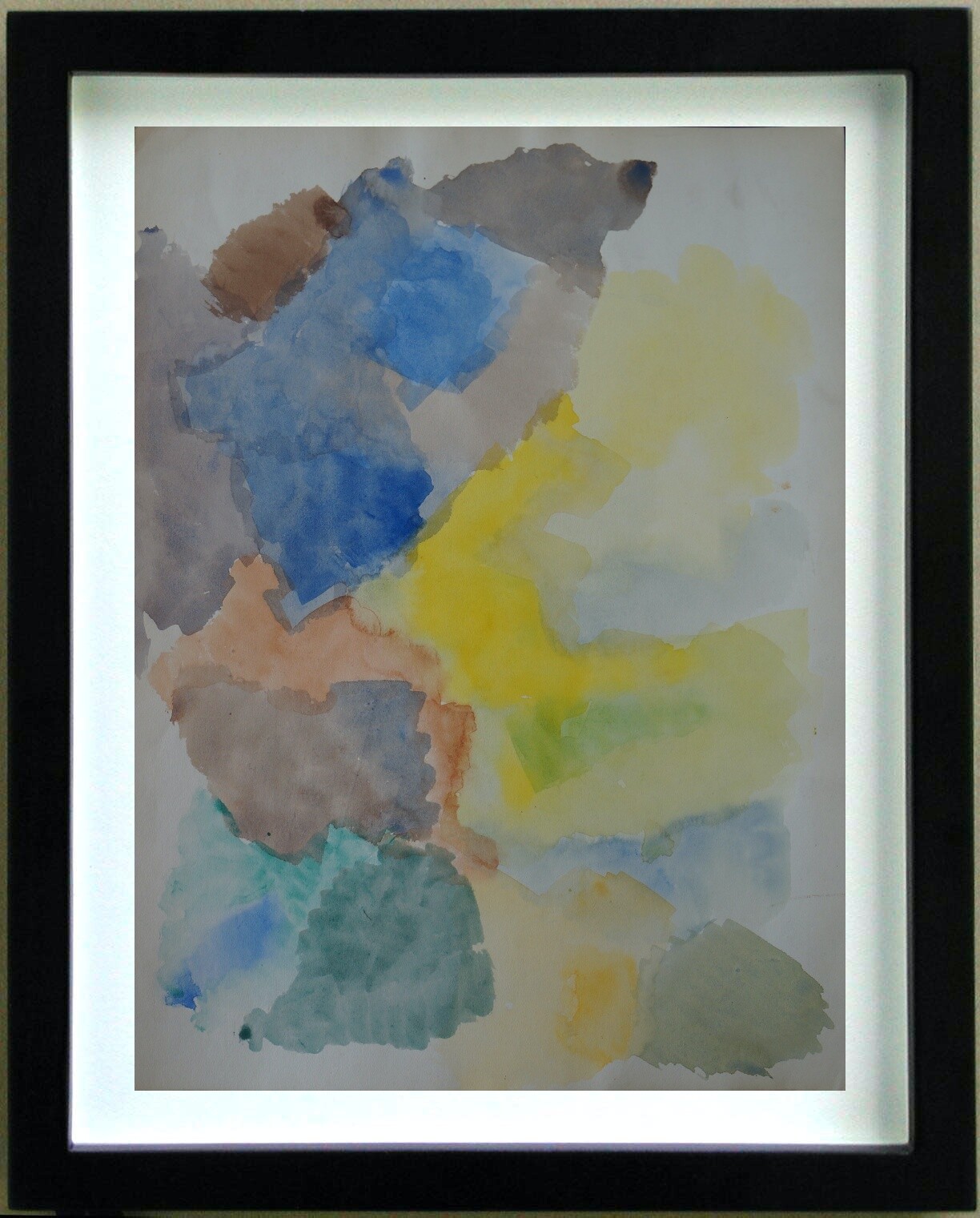 Watercolor Drawing Abstract Composition by Madeleine Gaeckler