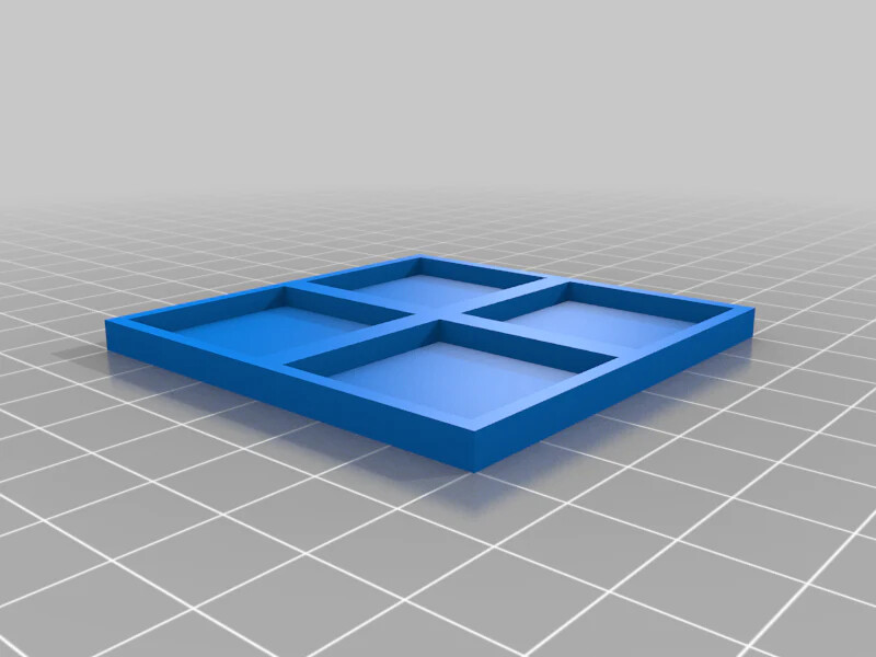 25mm Square To 30mm Square Base Conversion Movement Trays - old world compatible