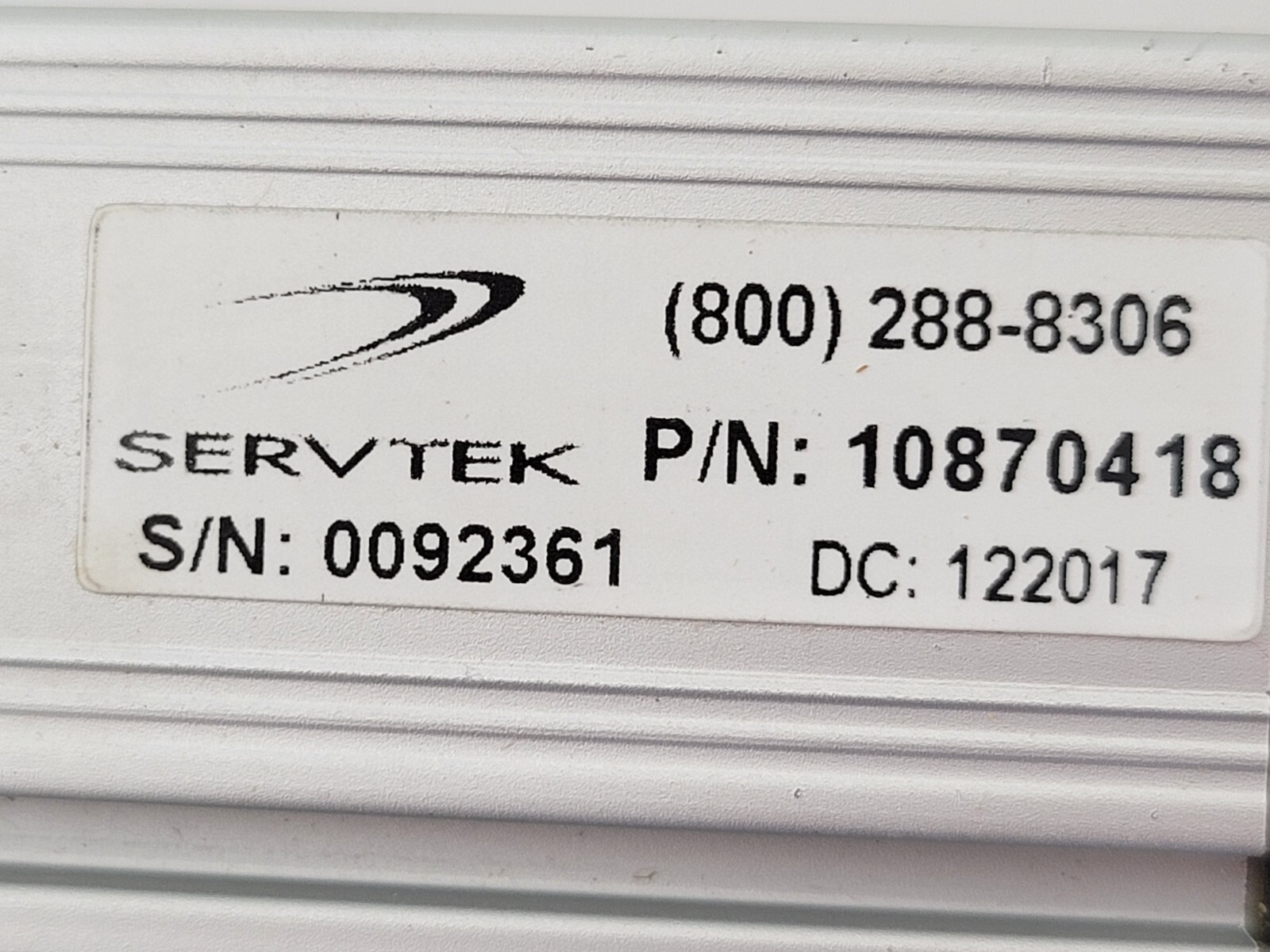 Servtek 10870418 Pneumatic Actuator Linear Scale Double-Acting