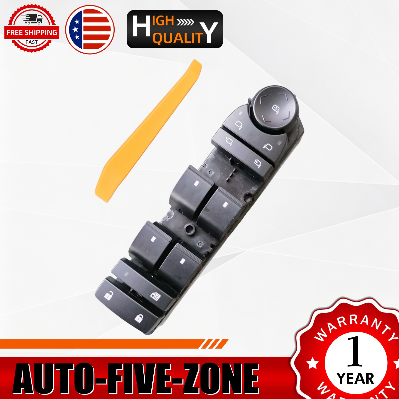 Front Left Master Power Window Switch For 2007-2014 Chevy Silverado GMC Sierra