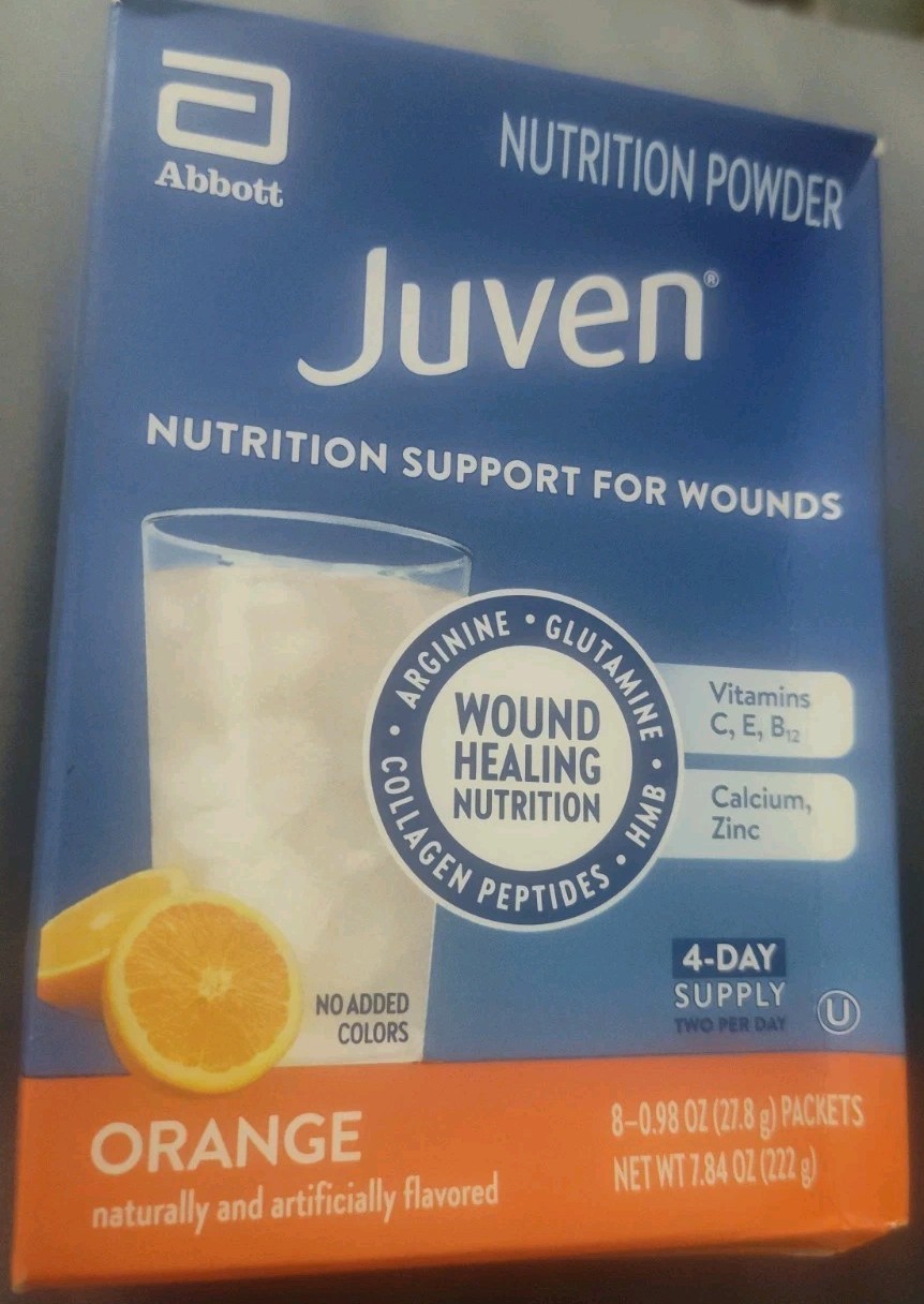 8 Pack Juven Therapeutic Nutrition Powder For Wound Healing ORANGE Exp 10/2027