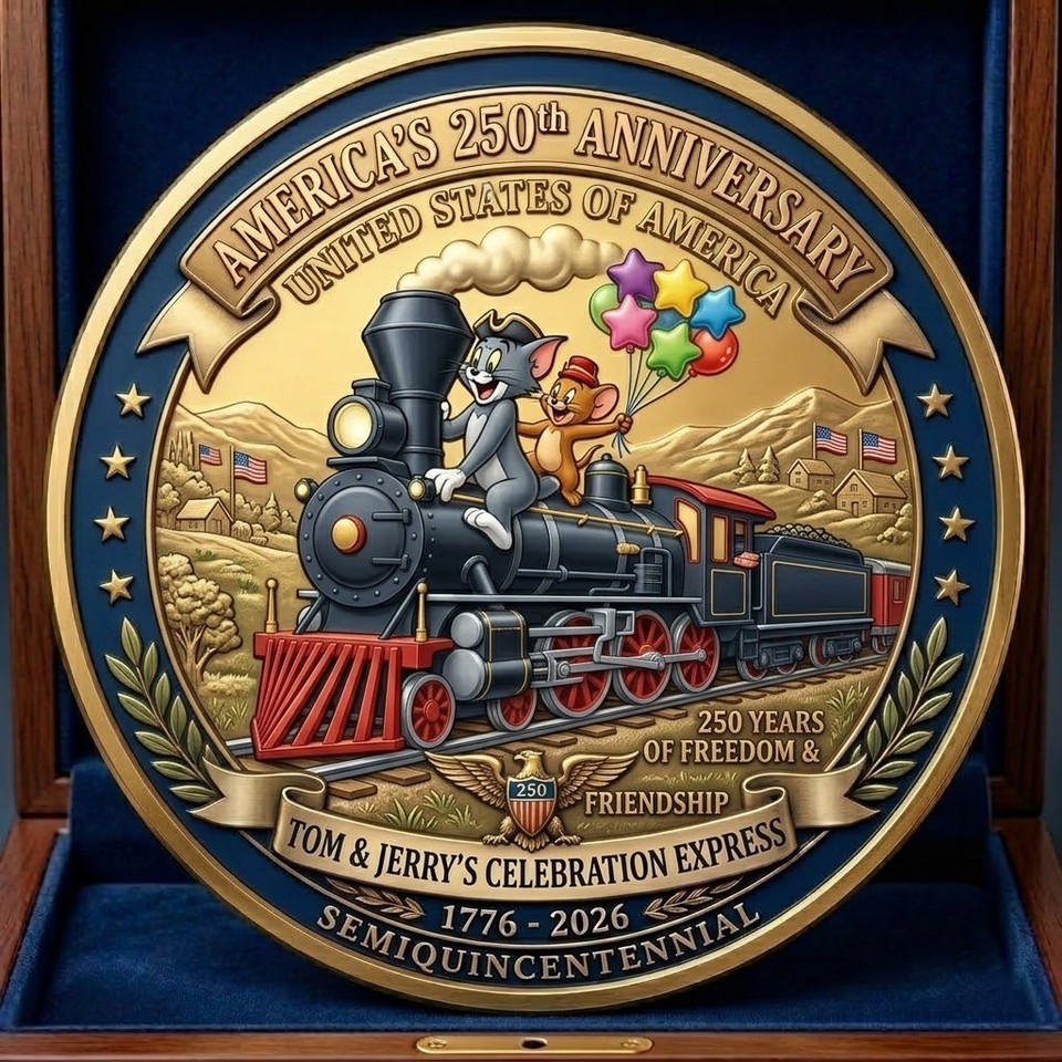 America's 250th Anniversary Tom And Jerry Commemorative Coin CB1247