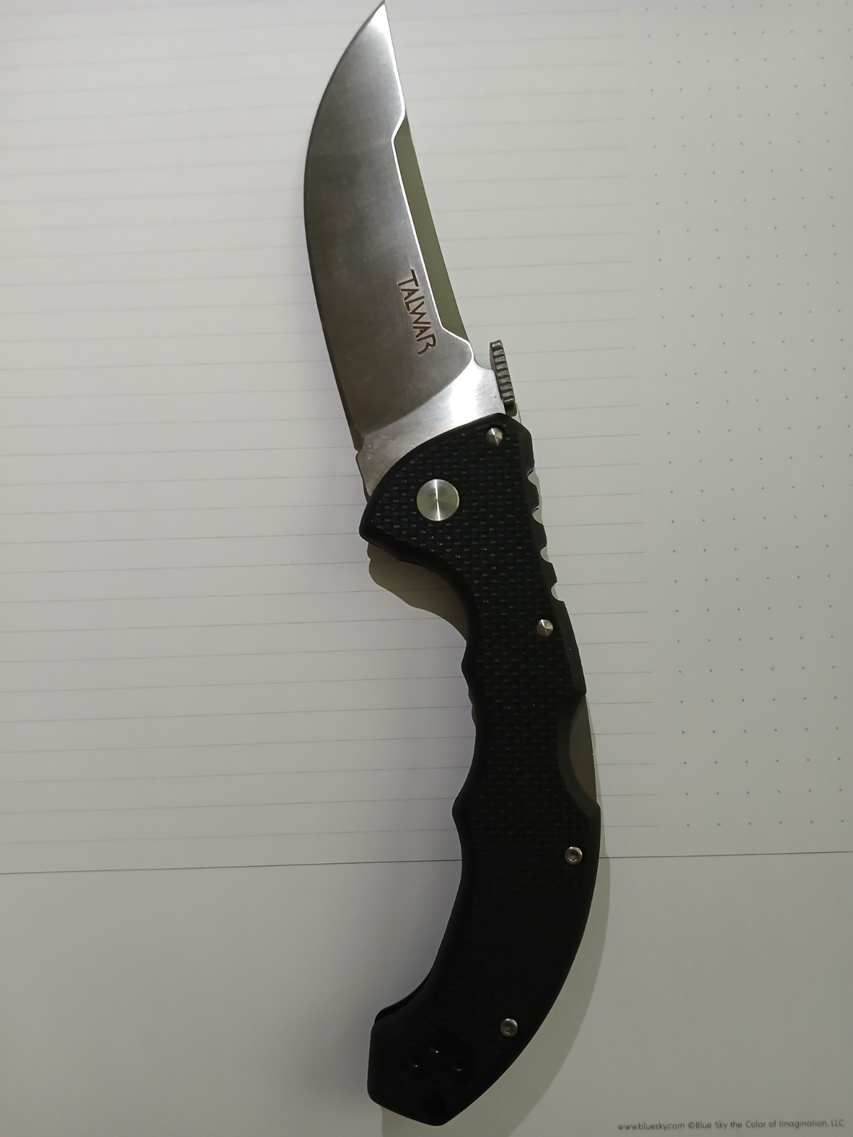 Cold Steel Talwar 4in Tri-Ad S35VN Grn Handle Black Grey Dark