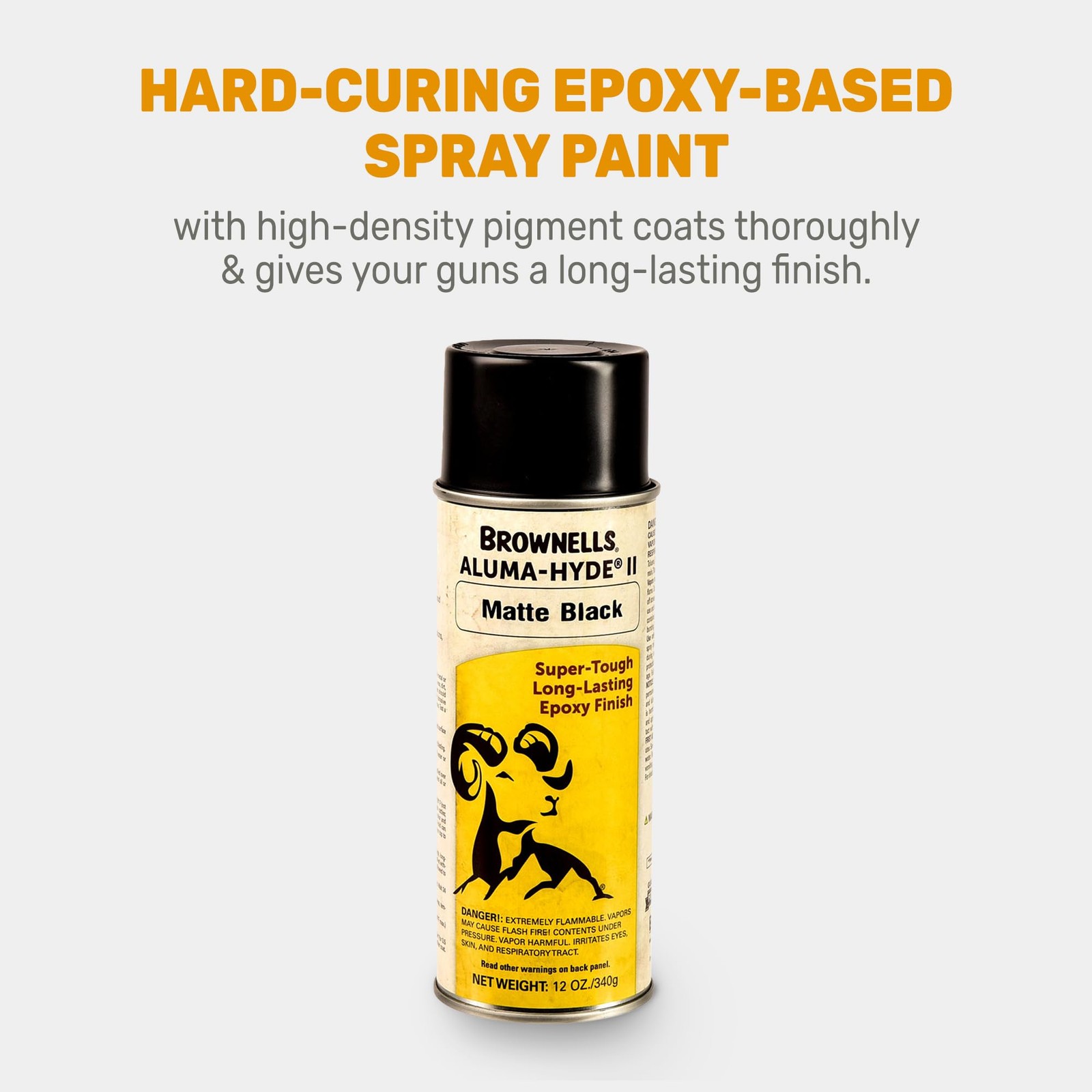 Brownells Aluma-hyde 2 Epoxy Based Firearms Finish Aerosol Can Matte B