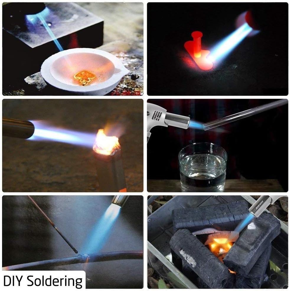 Professional Chef Cooking Torch - Adjustable Flame, Compact & Portable Design