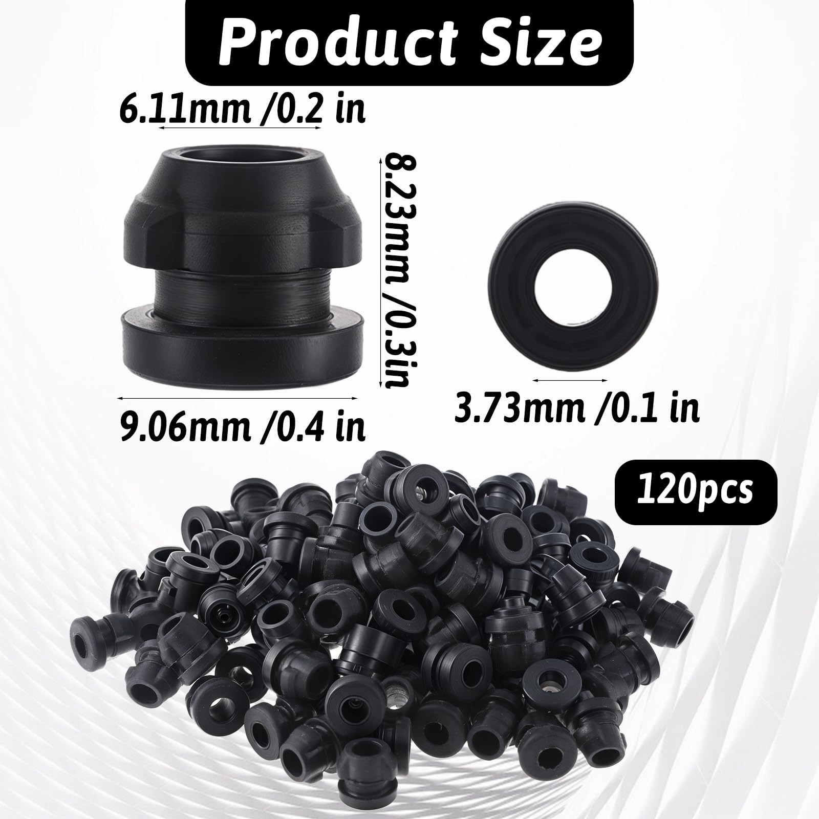 Pegboard Hook Locks, 120PCS Black Pegboard Locks for Stopping Hooks PegHook S...