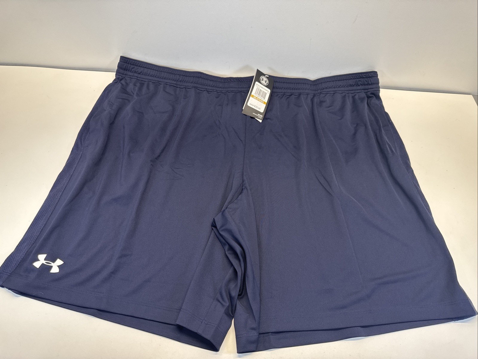 Under Armour Men's 4XL Basketball Athletic Shorts Navy Blue Casual