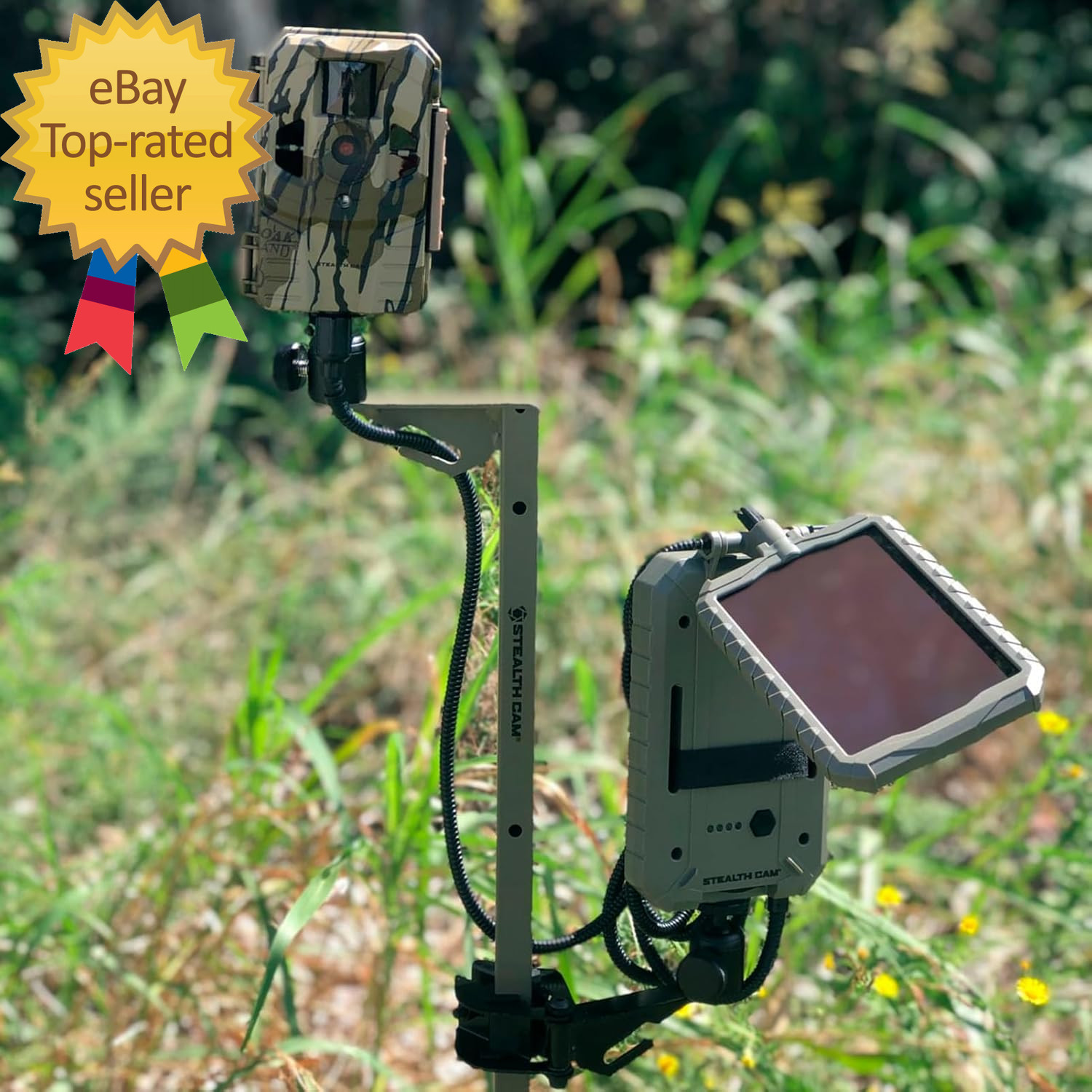 Adjustable 29"-49" Expandable Height 1/4" Tripod Multi-Pivot Stable Rugged Steel