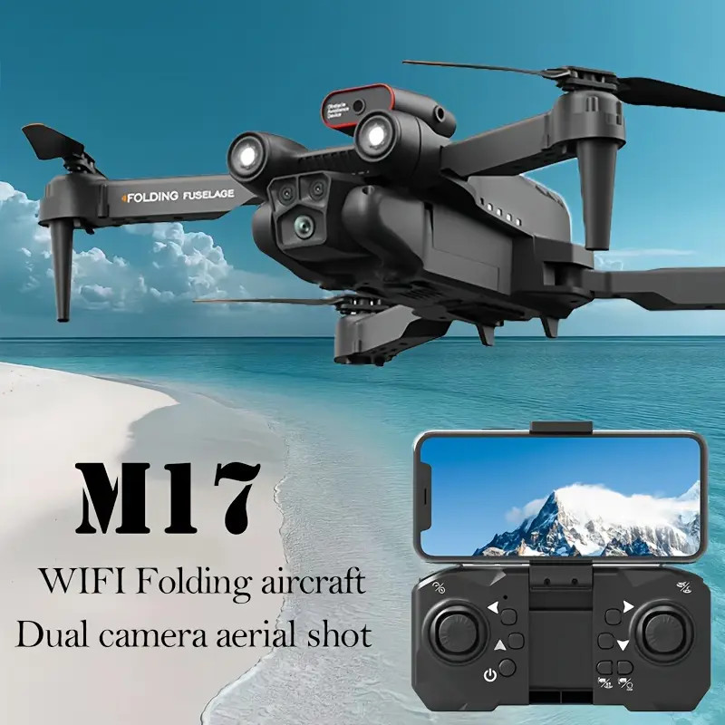 M17 HD Dual Camera Drone with 3-Way Obstacle Avoidance, Electronic Gimbal Camera