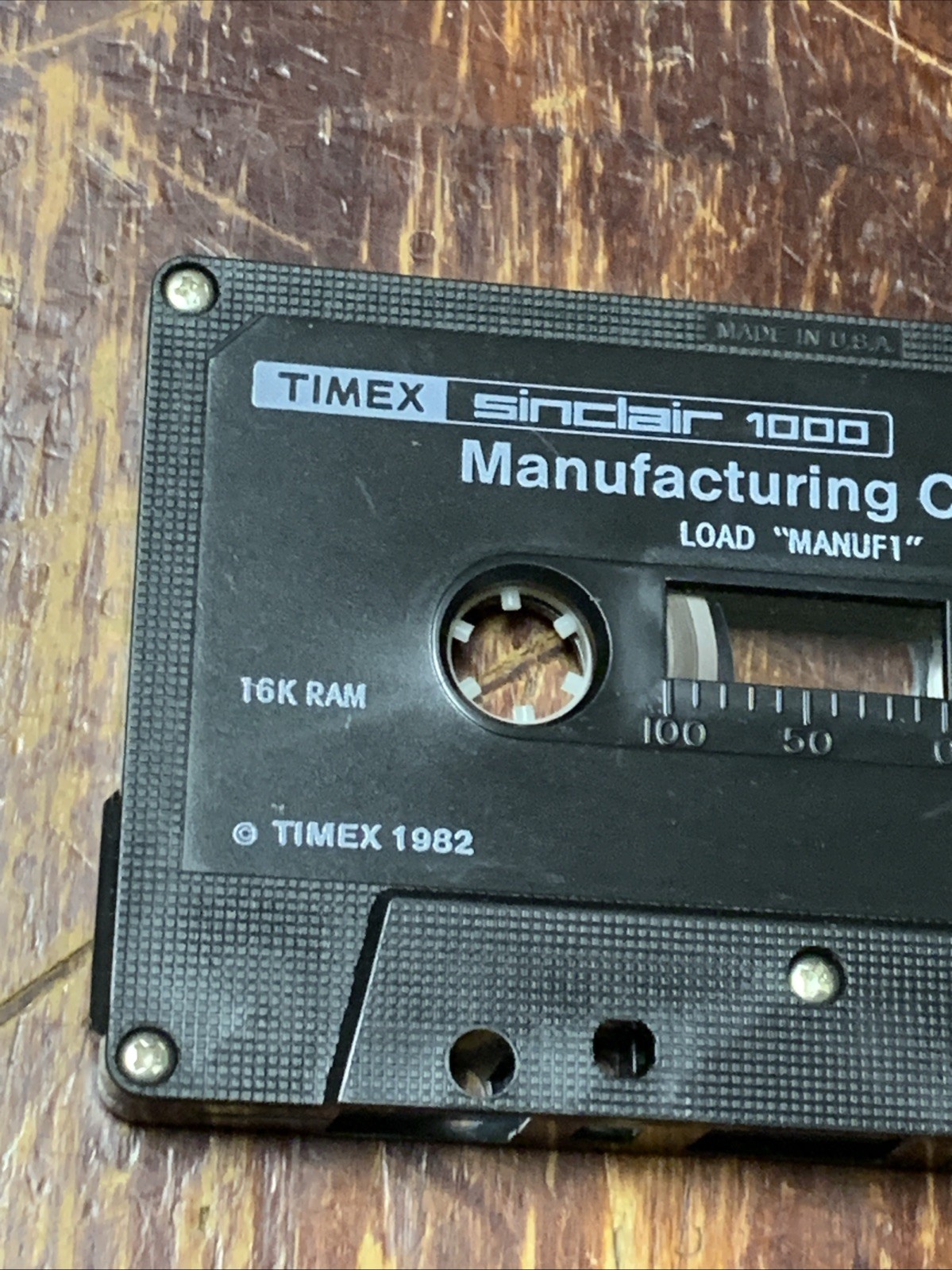 Timex Sinclair 1000 Manufacturing Control Computer Cassette Tape - Vintage