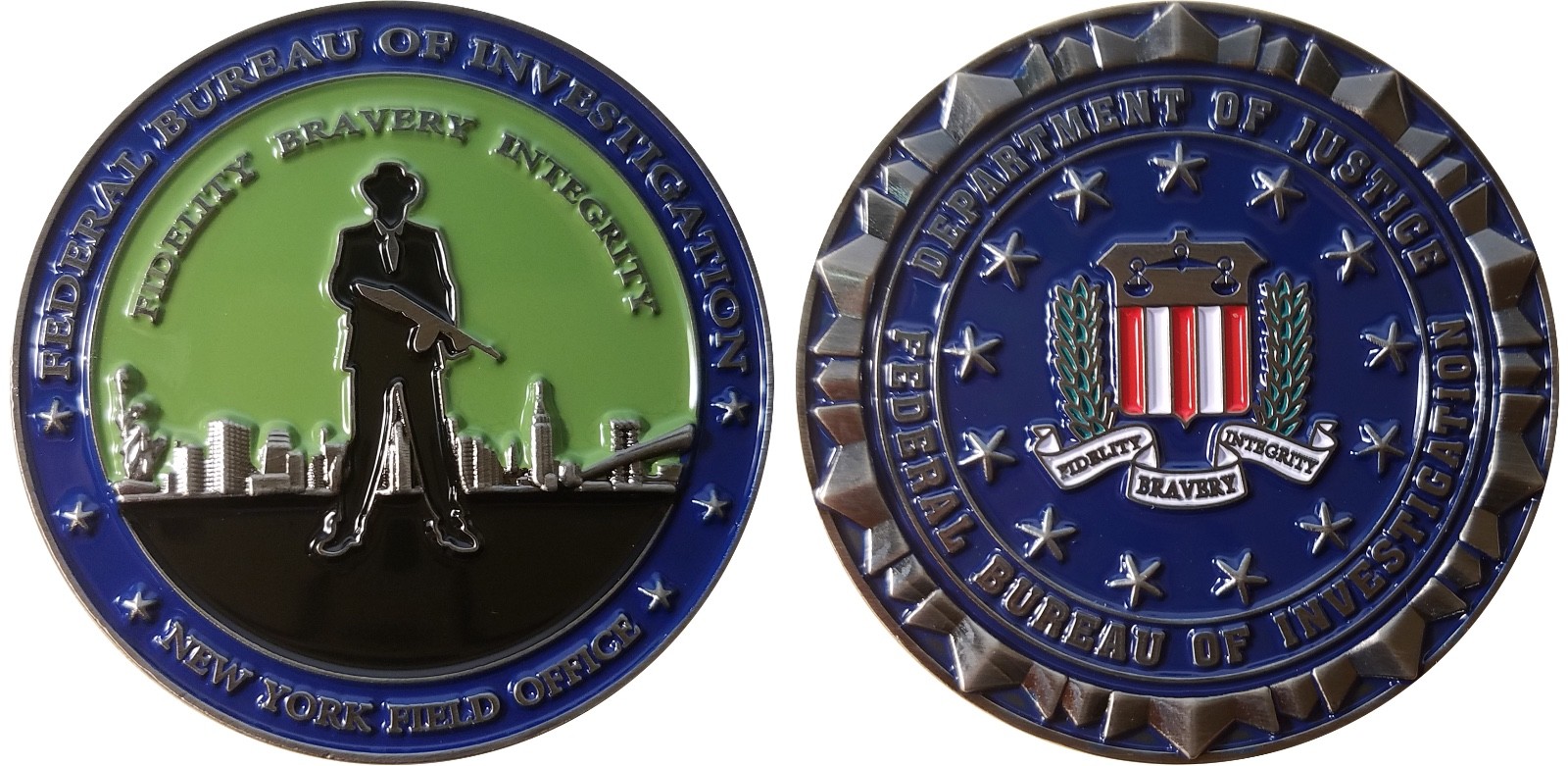 FBI New York Field Office challenge coin 2" original unique 32
