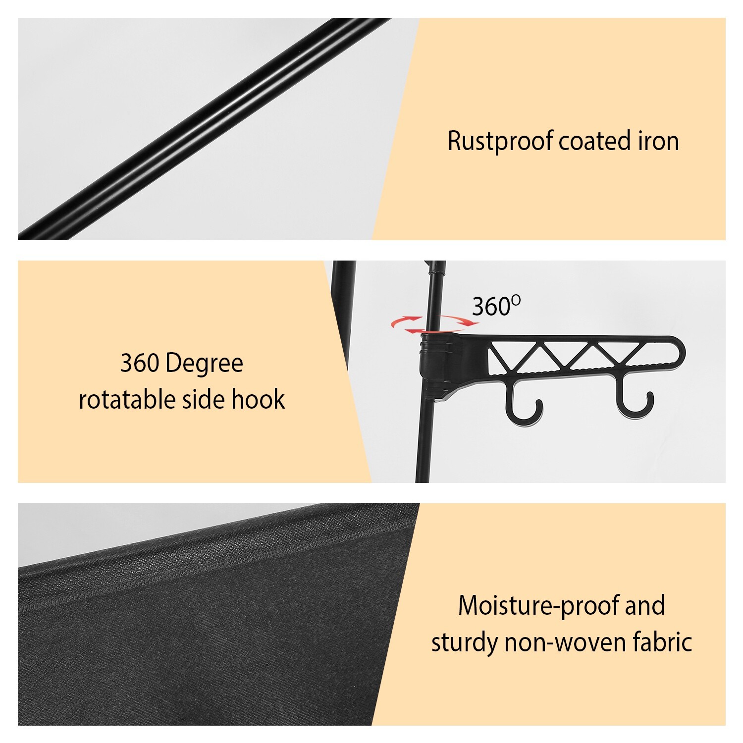 Heavy Duty Clothing Garment Rack Rolling Clothes Organizer Double Rails Hanging