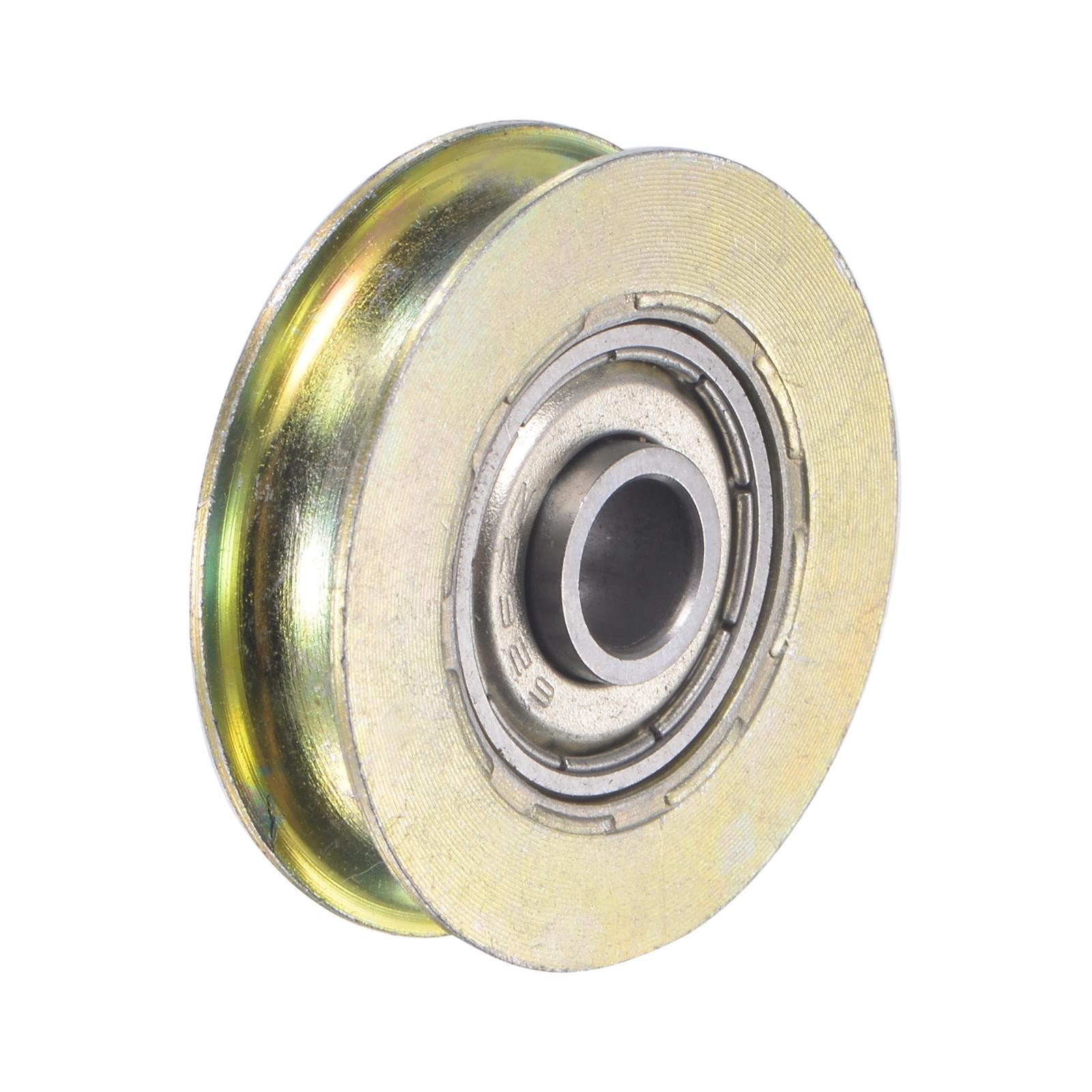 Sliding Door Roller U Groove 6.4mm Shaft Hole 32mm Diameter, Bearing Steel