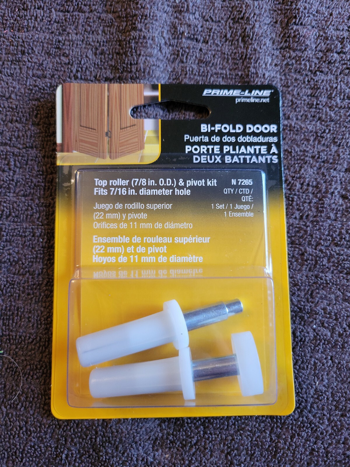 Prime-Line Bi-Fold Door Top Pivot and Guide Wheel N7265