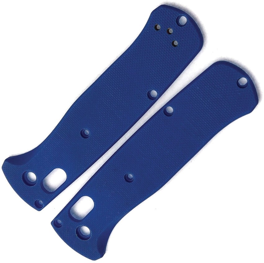 Flytanium Handles Scales Fits Benchmade Mini Bugout Blue G10 Construction 627