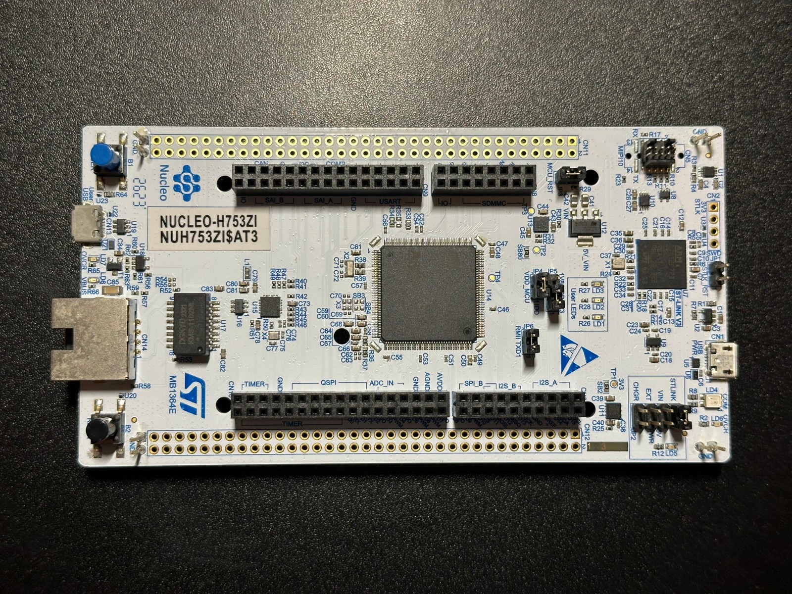 STM32 NUCLEO-H753ZI development board with STM32H753ZI - SHIPS PRIORITY!