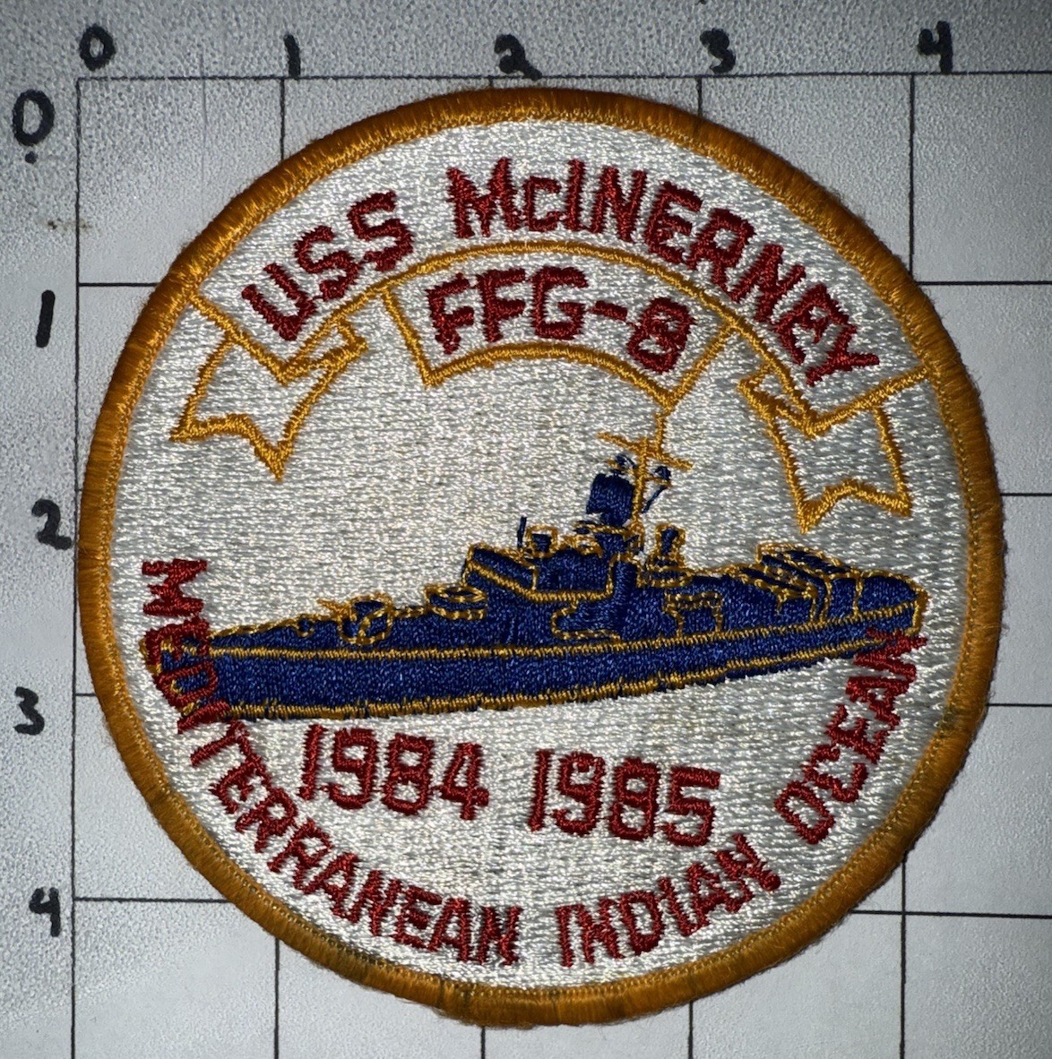 1984-1985 USN USS Mcinerney FFG-8 Patch (21)
