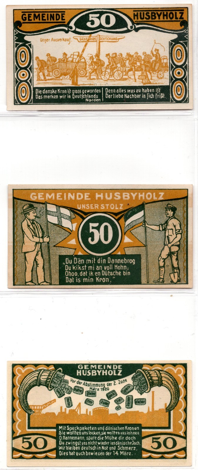 1921 Germany Husbyholz Notgeld 6 Note Set (1872)