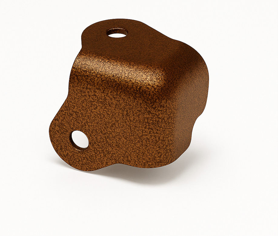 Copper Vein Case Corners – 2-Hole Steel Brackets for Tool Boxes & Storage Cases