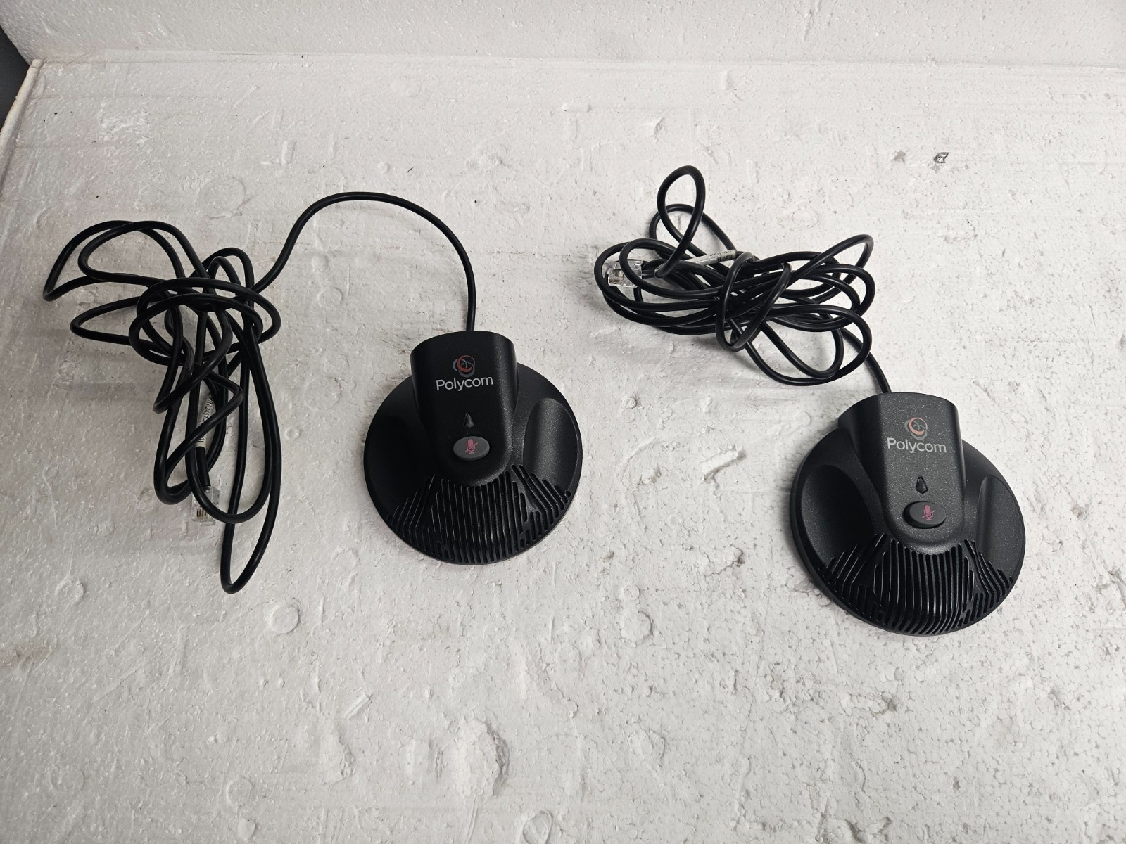*Lot of 2* Polycom External Microphone Pods SoundStation 2201-07155-605