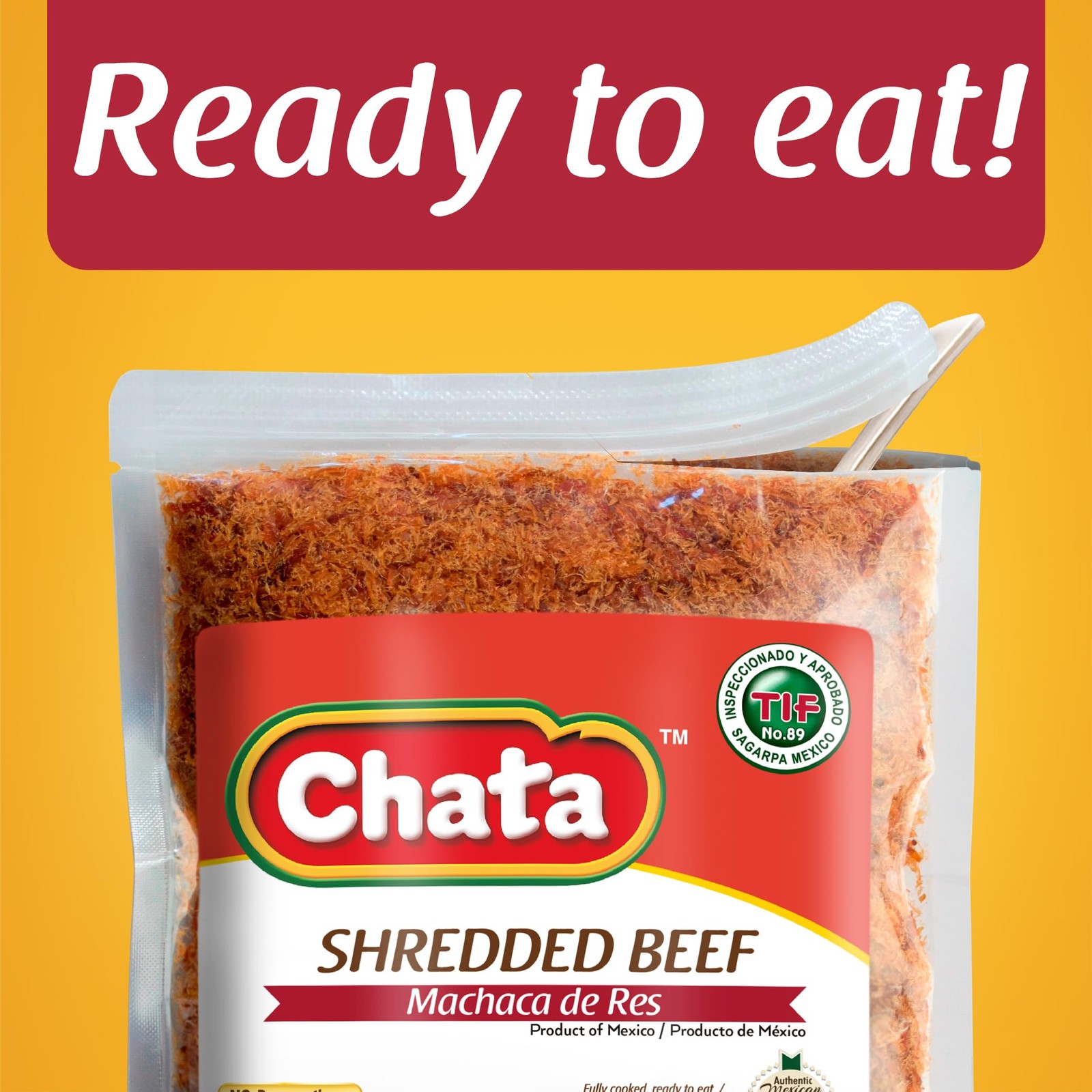 Dried Shredded Beef Machaca, 3.5 oz - Flavorful Mexican Meat Snack