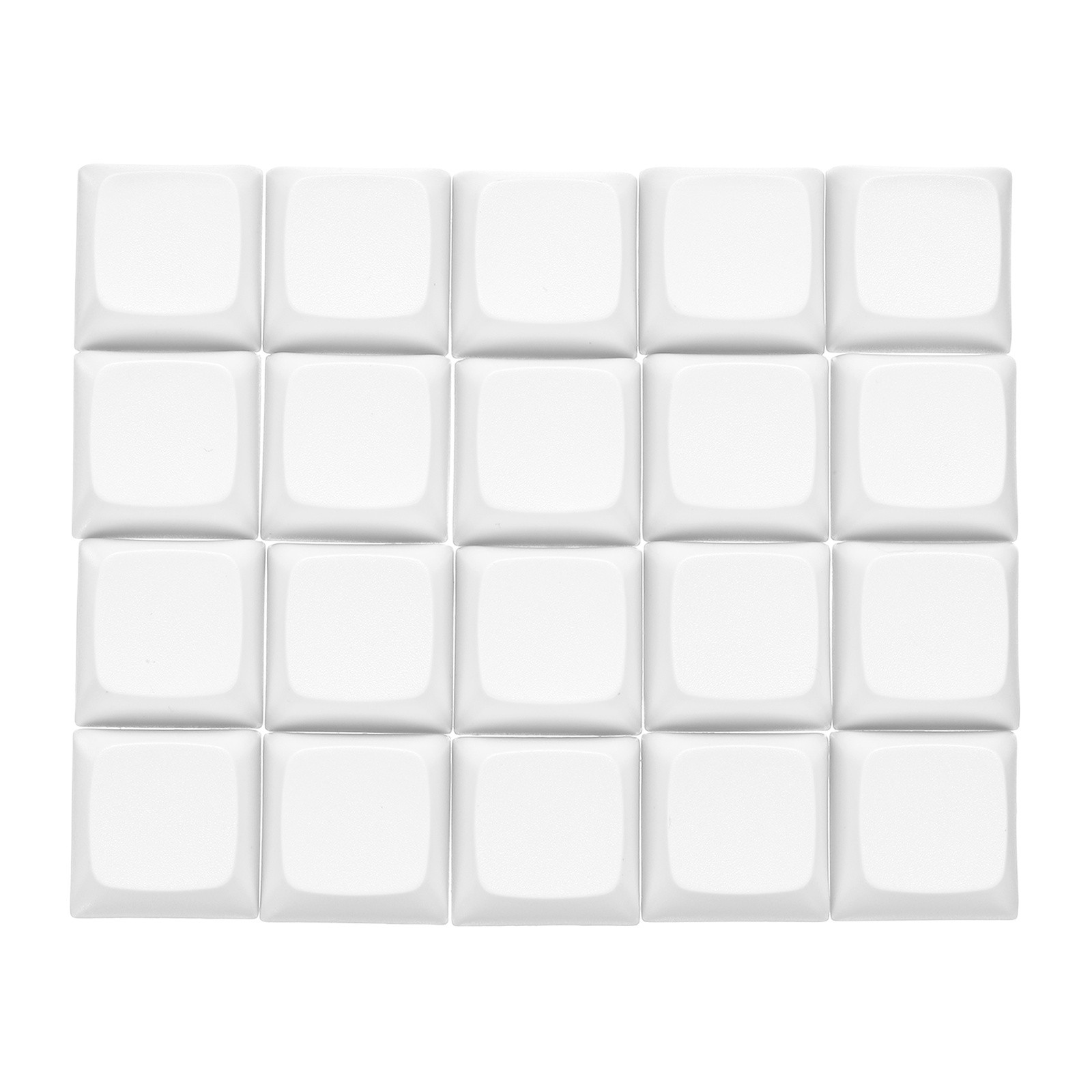 20Pcs PBT Keycap Set Mechanical Numeric Keypads for Keyboard, White