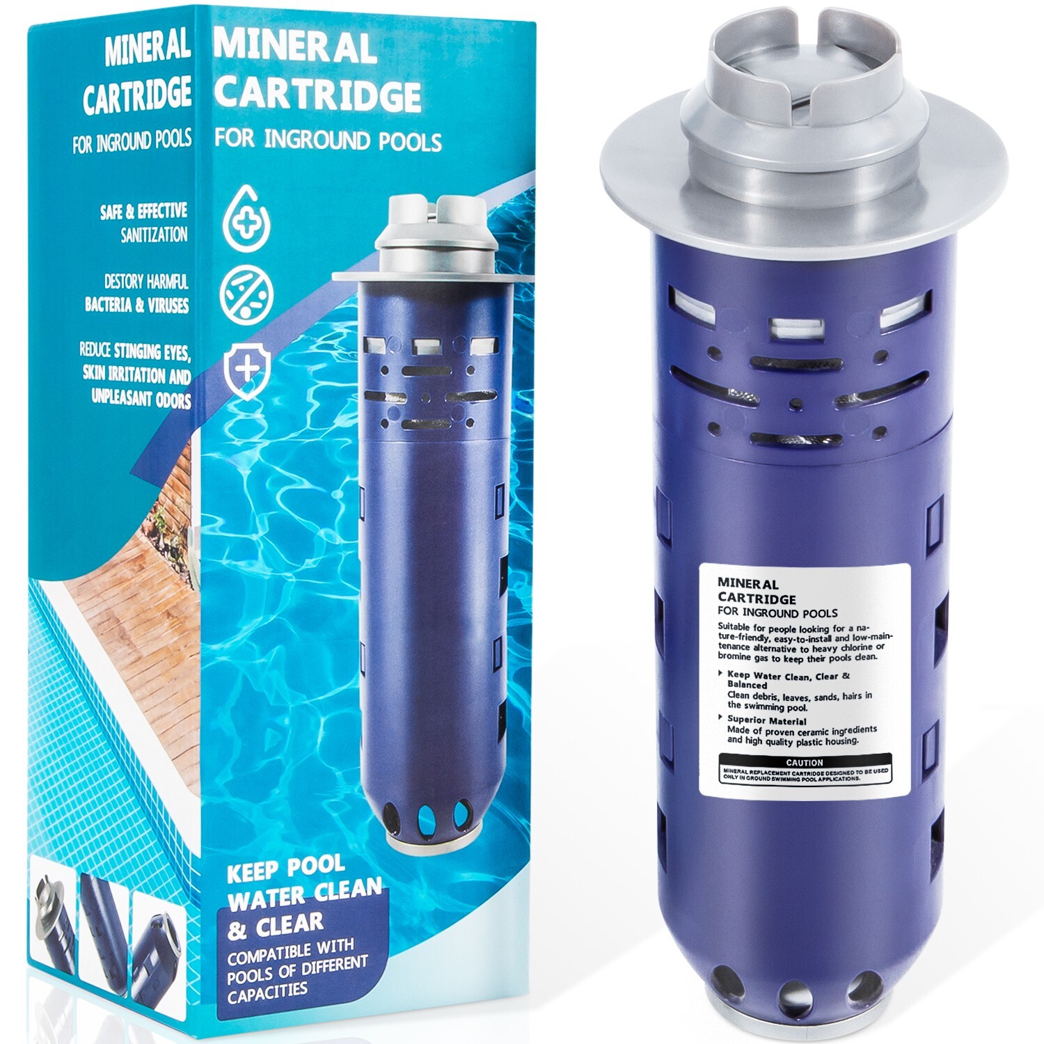 For Zodiac Nature2 Duoclear Fusion Mineral Cartridge W28000 W28001 35000 Gallons