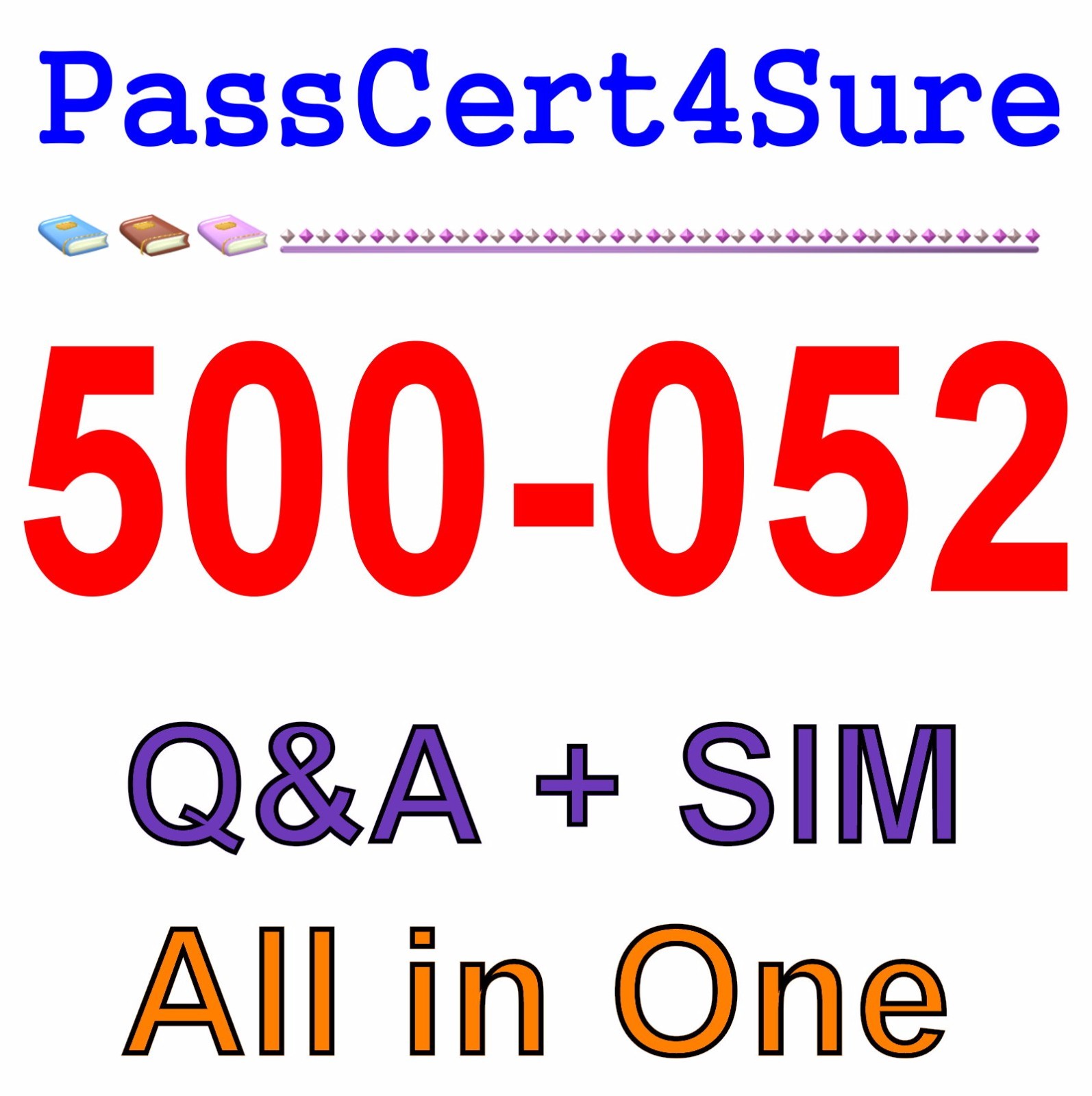 Cisco Best Exam Practice Material for 500-052 Exam Q&A+SIM