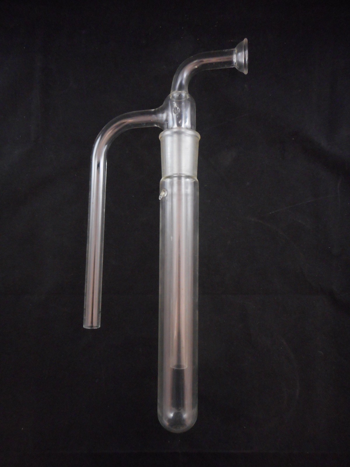 Lab Glass Vacuum Trap 40/50 ST Inner/Out Joints w/ Spherical Joint & Down Stem
