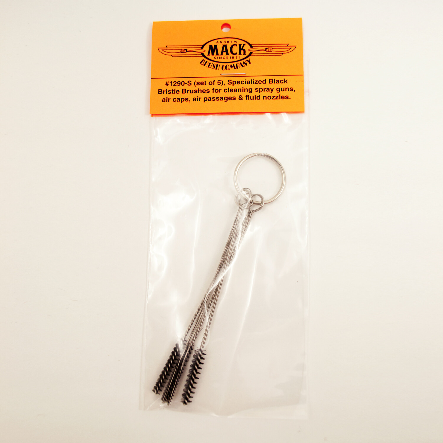 Andrew Mack 1290-S Spray Gun & Airbrush Cleaning Brush Set of Five Various Sizes