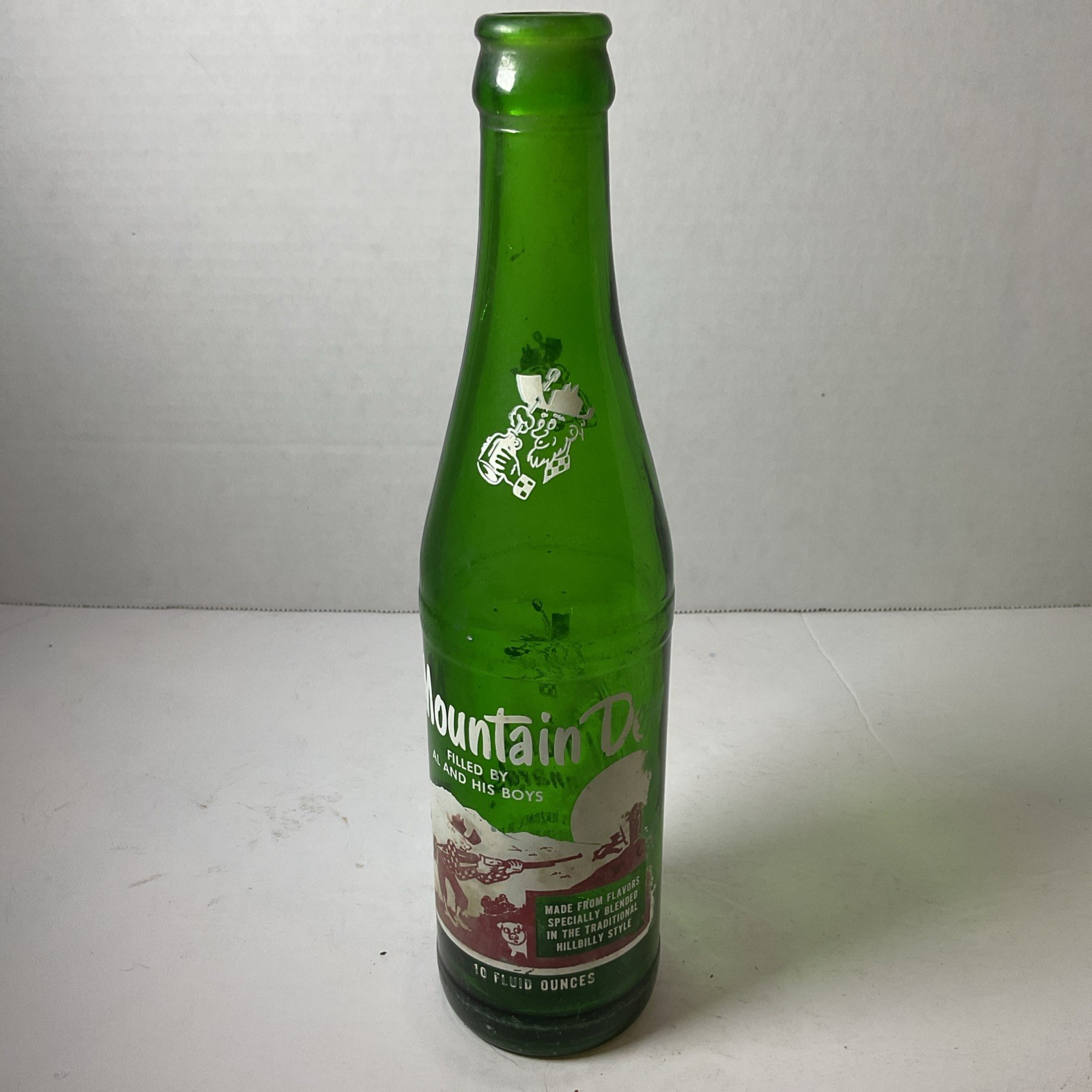 Vintage Mountain Dew Bottle 10oz Bottled By Al And His Boys