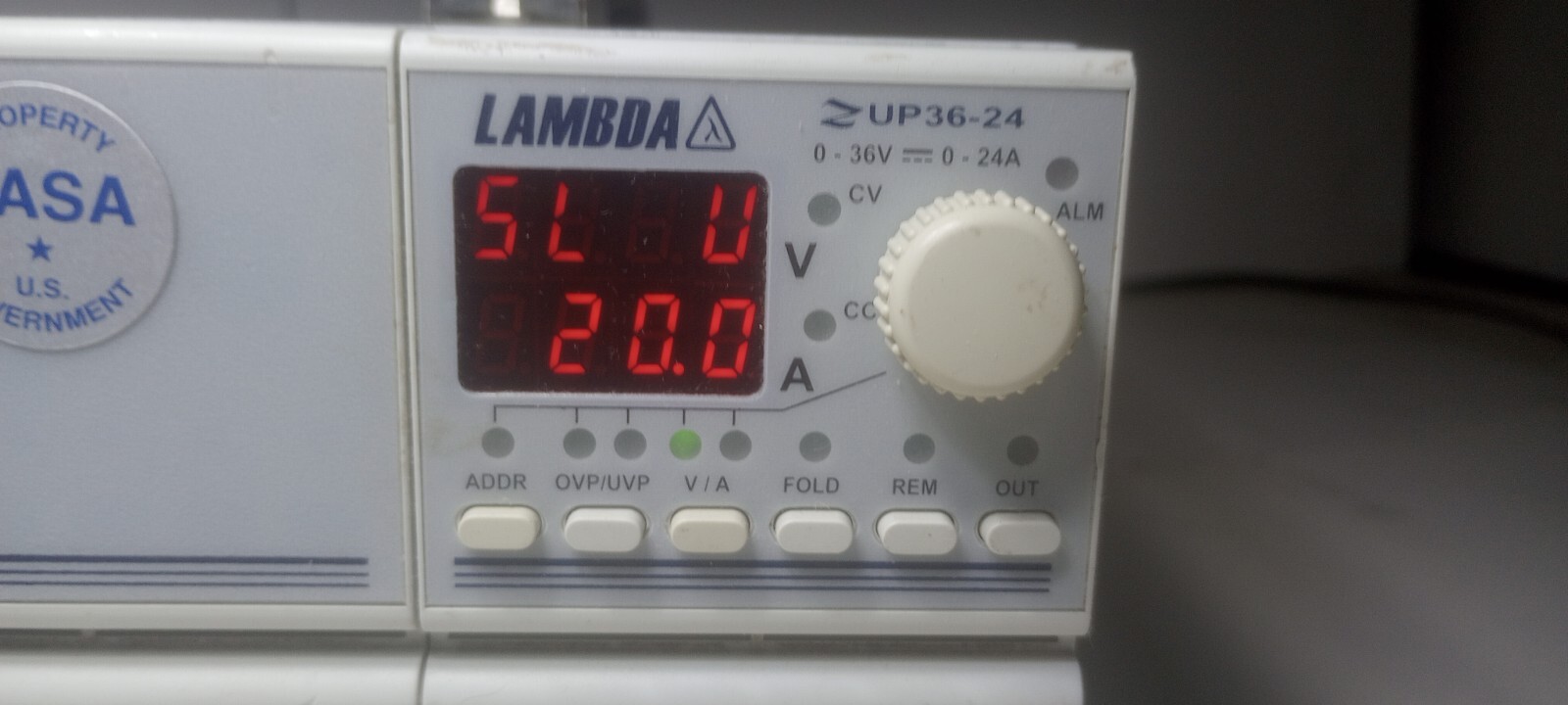 Perfect Working LAMBDA ZUP36-24 Zero Up Programmable Power Supply 0-36VDC/0-24A