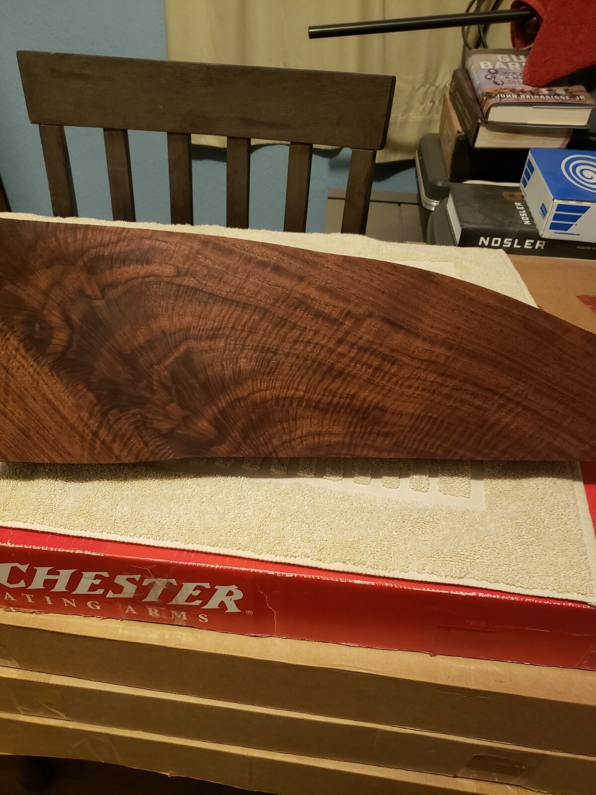 "CLARO WALNUT GUNSTOCK BLANK" ( 2 PIECE ) "PRESENTATION GRADE"