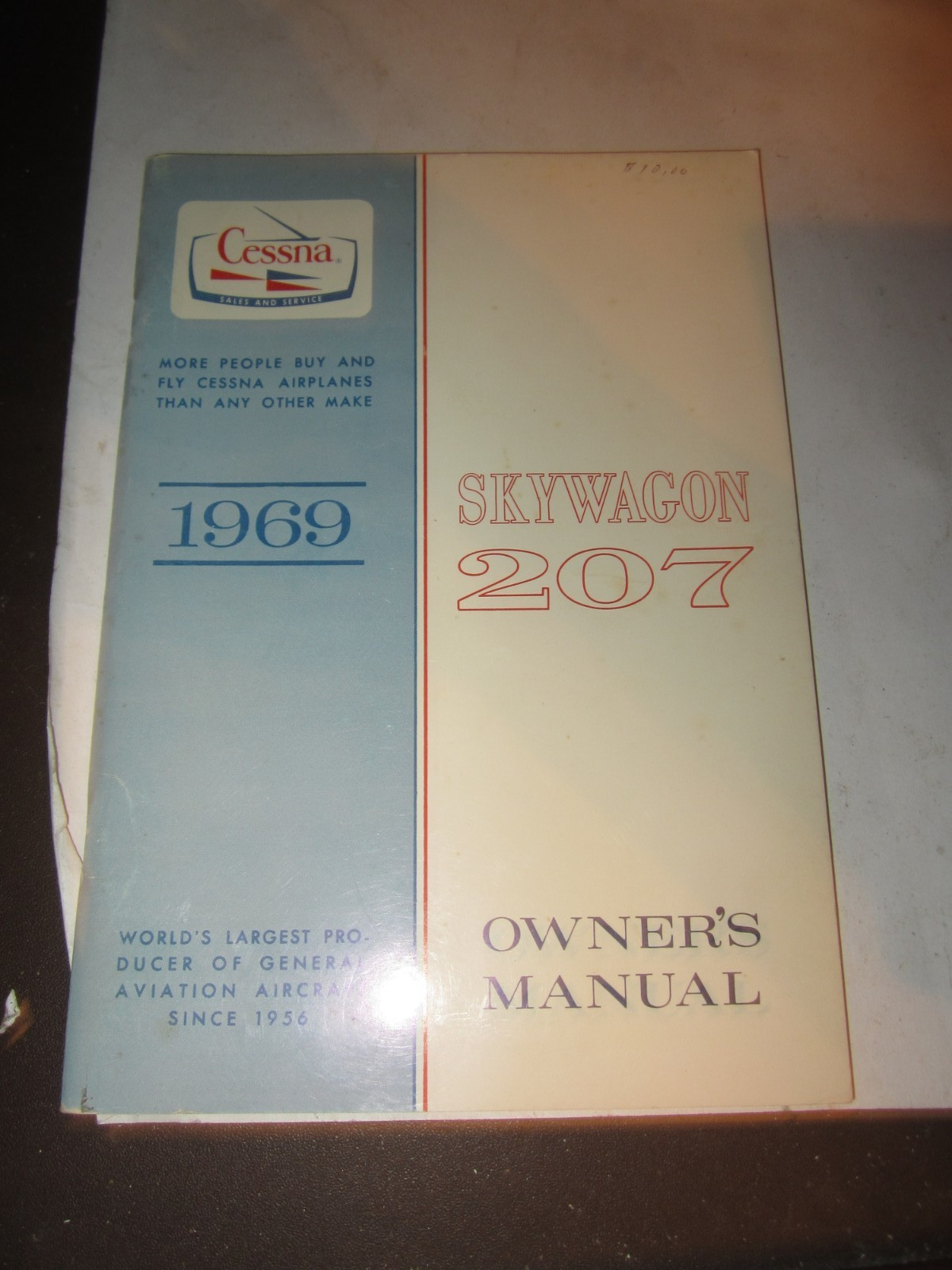 Cessna Skywagon 207 Owners Manual 1969 Original Cessna Manual EXCELLENT