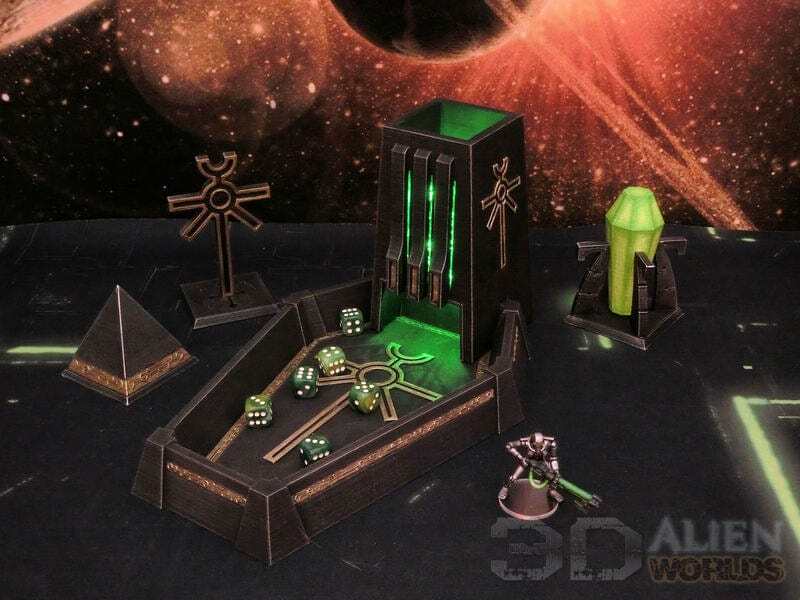 Necrontyr Dice Tower - Grimdark Wargaming Tabletop