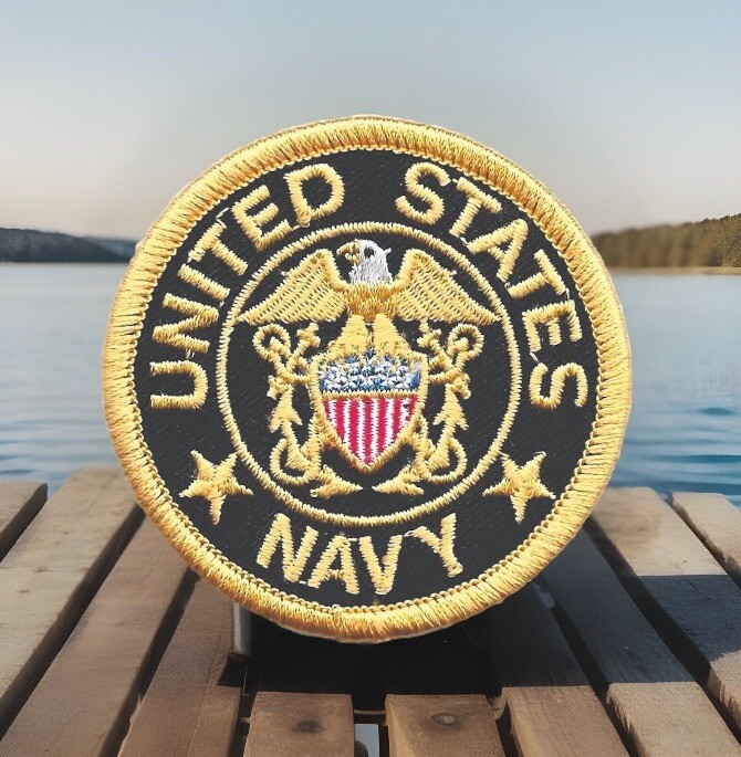 United States Navy Go Navy Embroidered Patch Fits For VELCRO® BRAND Fastener