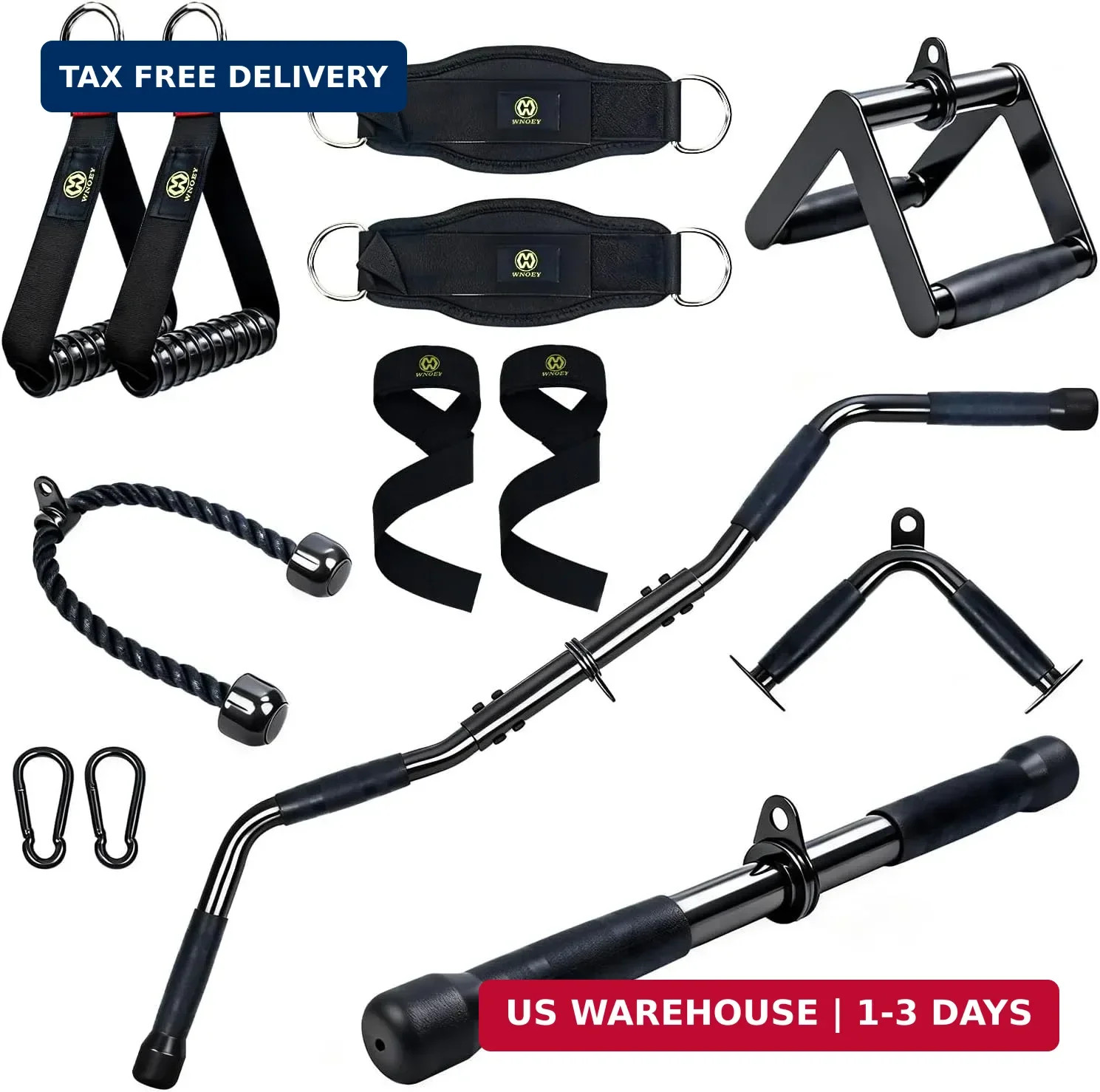 LAT Pulldown Attachments, Cable Machine Attachment Gym Accessories, Cable Attach