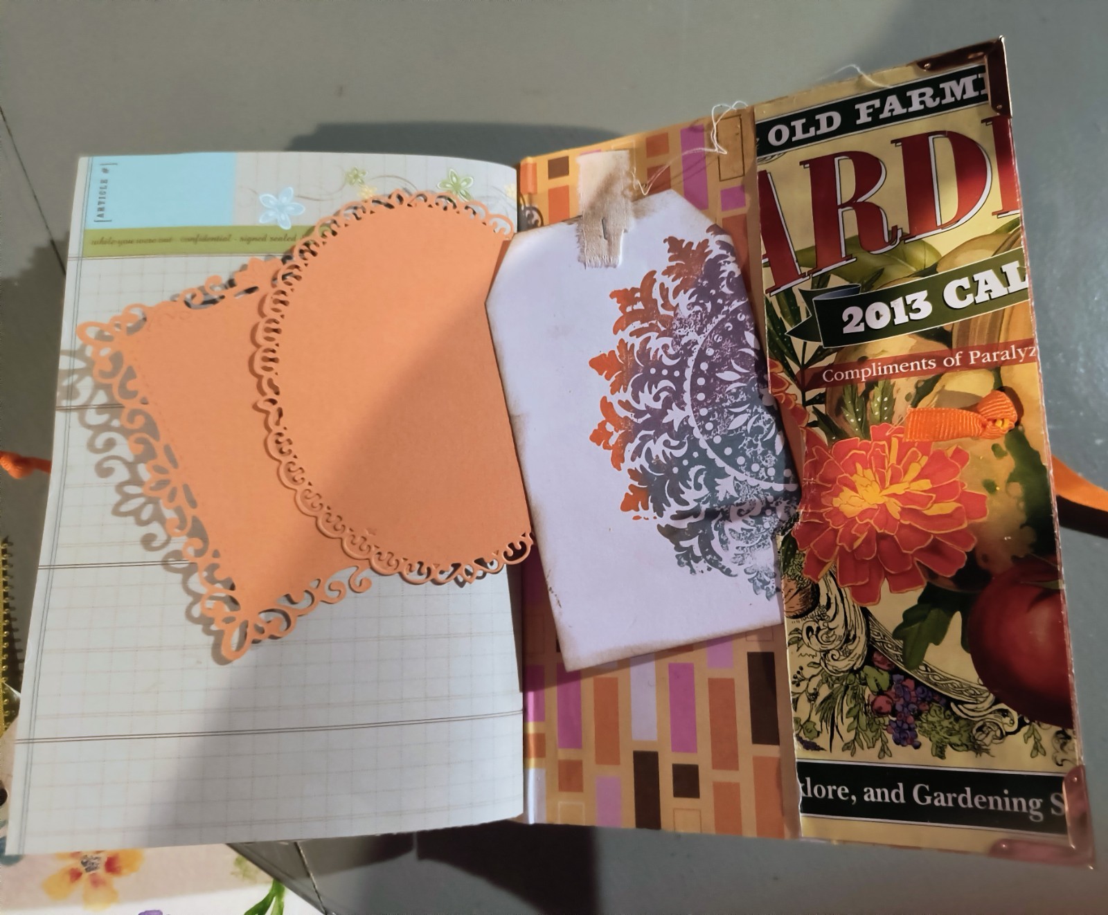 junk journal handmade garden theme