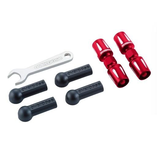 OVERDOSE Aluminum Push Rod Turnbuckle Red for GALM RC Drift Car OD3872 New Japan